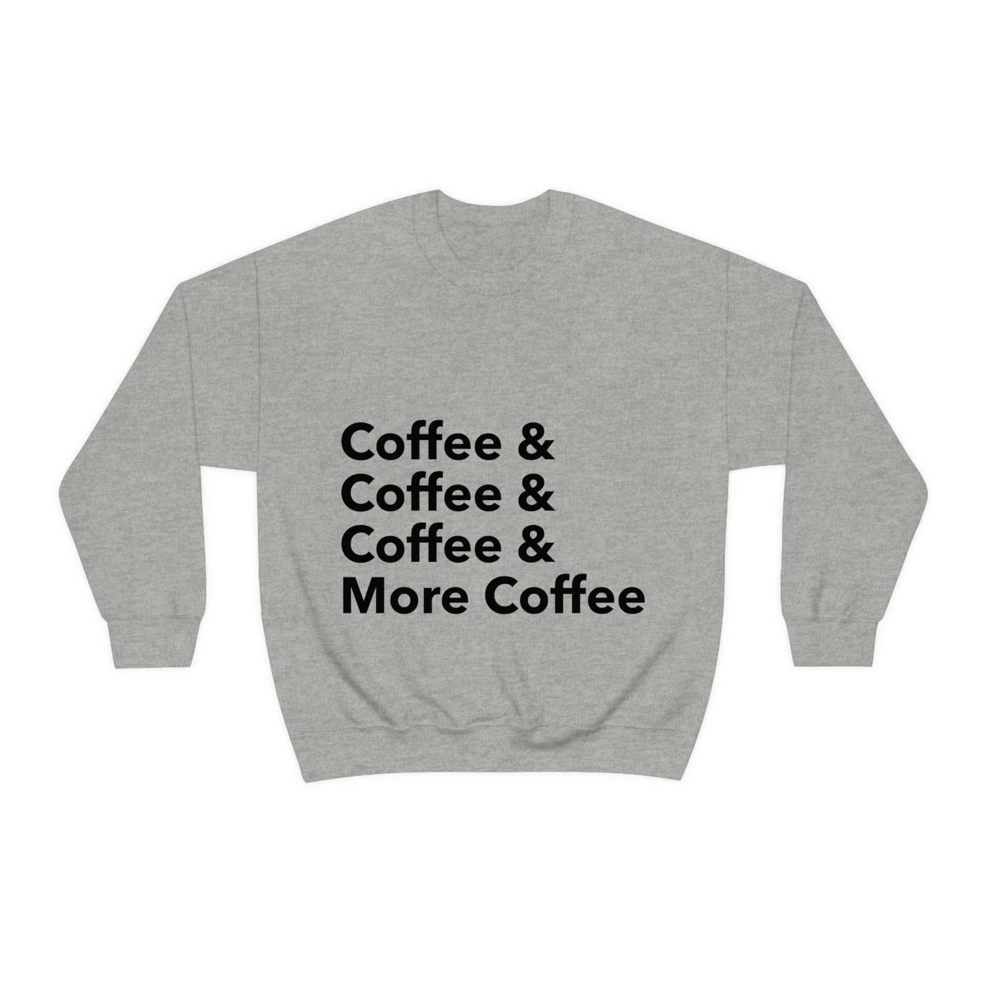 Coffee Lovers Quotes Caffeine Lover Unisex Heavy Blend™ Crewneck Sweatshirt Ichaku [Perfect Gifts Selection]