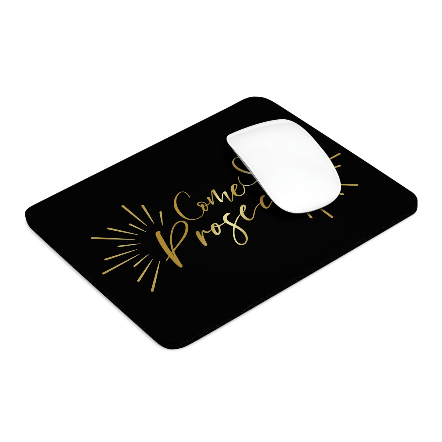 Come Sip Prosecco Party Wine Art Ergonomic Non-slip Creative Design Mouse Pad Ichaku [Perfect Gifts Selection]