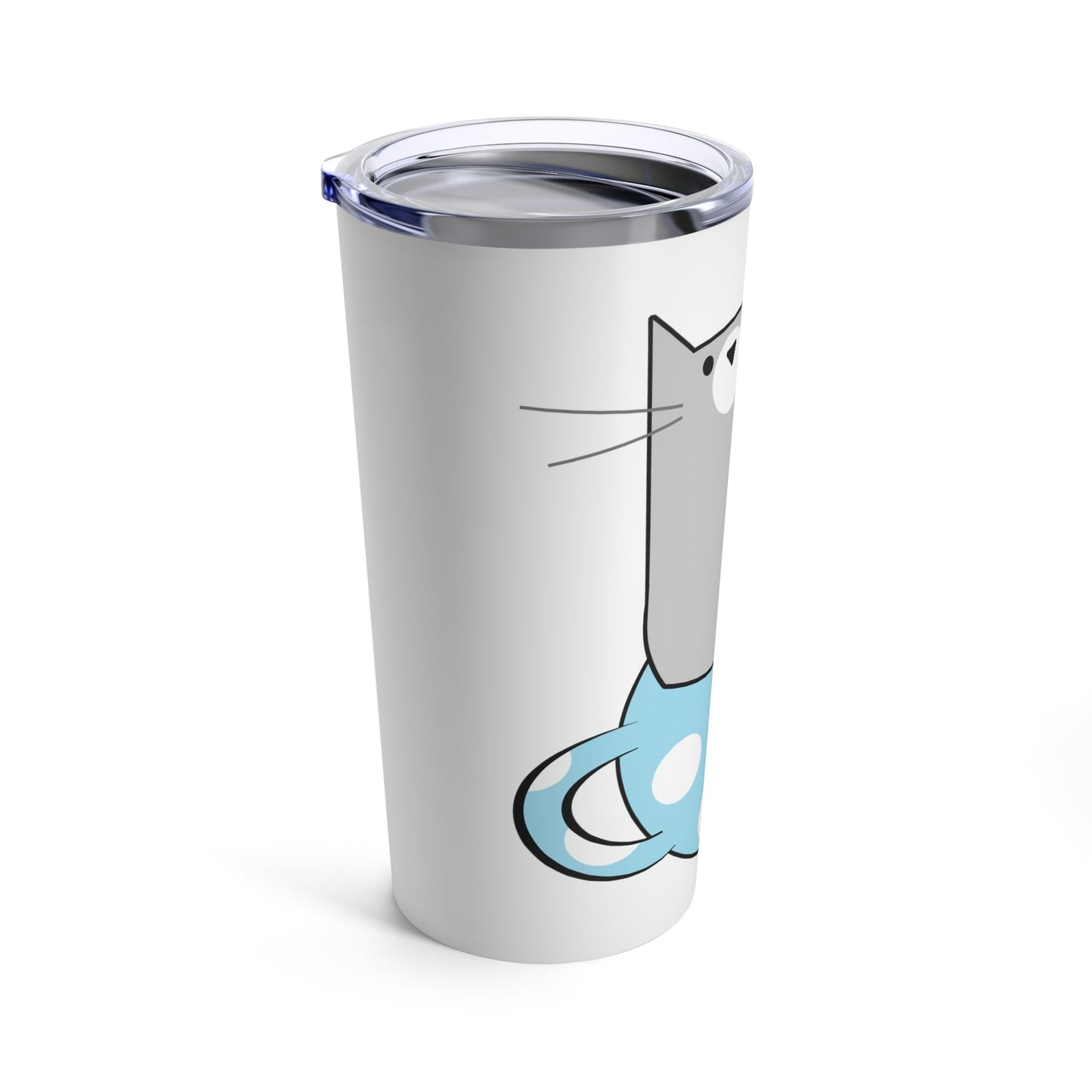 Cup Of Cat Watching Funny Pink Anime Stainless Steel Hot or Cold Vacuum Tumbler 20oz Ichaku [Perfect Gifts Selection]