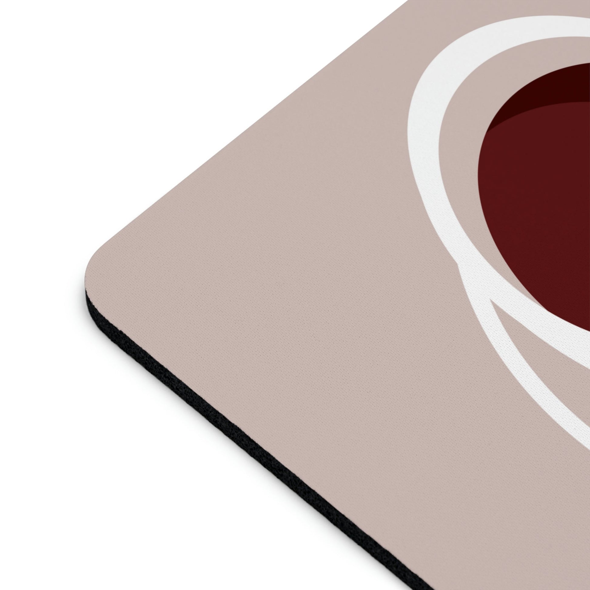 Cup Of Coffee Minimal Art Aesthetic Beige Ergonomic Non-slip Creative Design Mouse Pad Ichaku [Perfect Gifts Selection]