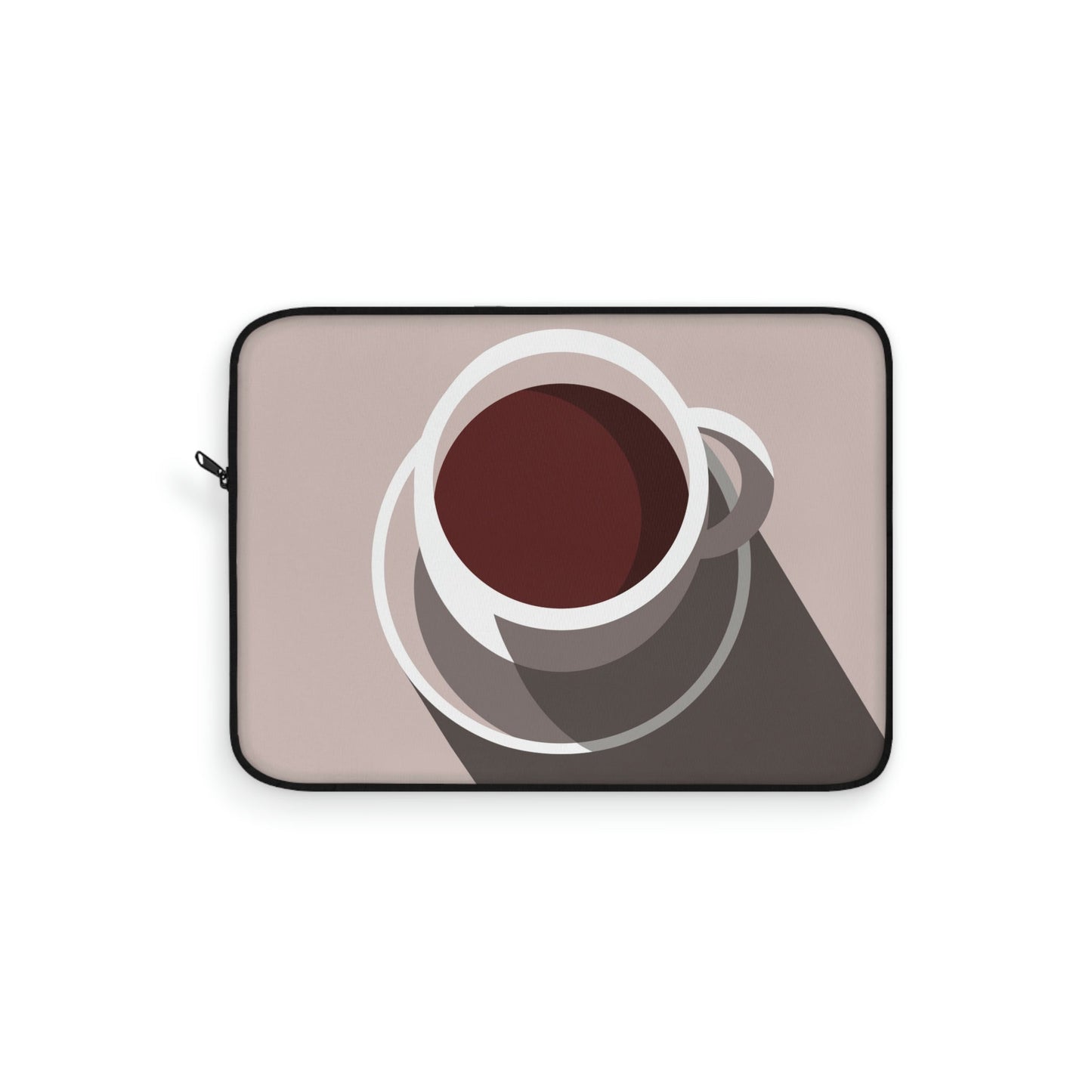 Cup Of Coffee Minimal Art Aesthetic Beige Laptop Sleeve Ichaku [Perfect Gifts Selection]