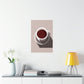 Cup Of Coffee Minimal Art Aesthetic Beige Premium Matte Vertical Posters Ichaku [Perfect Gifts Selection]