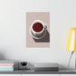 Cup Of Coffee Minimal Art Aesthetic Beige Premium Matte Vertical Posters Ichaku [Perfect Gifts Selection]