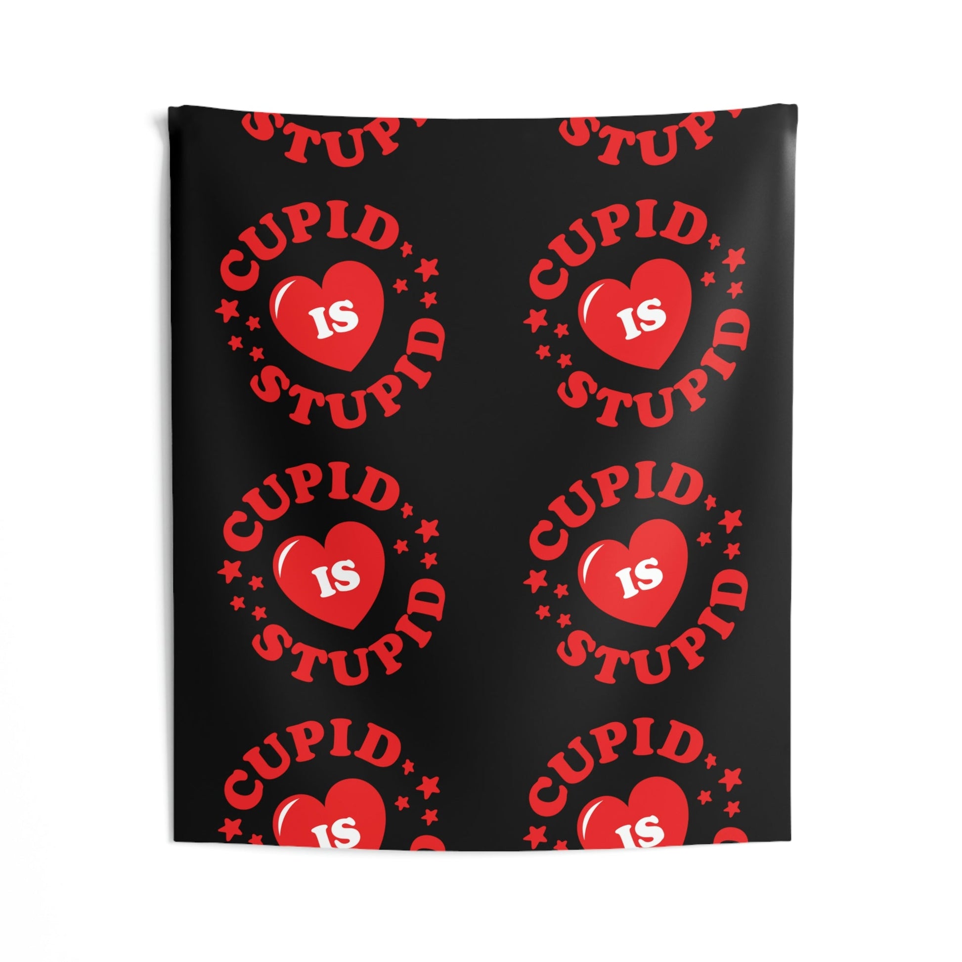 Cupid is Stupid Valentines Day Indoor Wall Tapestries Ichaku [Perfect Gifts Selection]