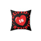 Cupid is Stupid Valentines Day Spun Polyester Square Pillow Ichaku [Perfect Gifts Selection]