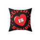 Cupid is Stupid Valentines Day Spun Polyester Square Pillow Ichaku [Perfect Gifts Selection]