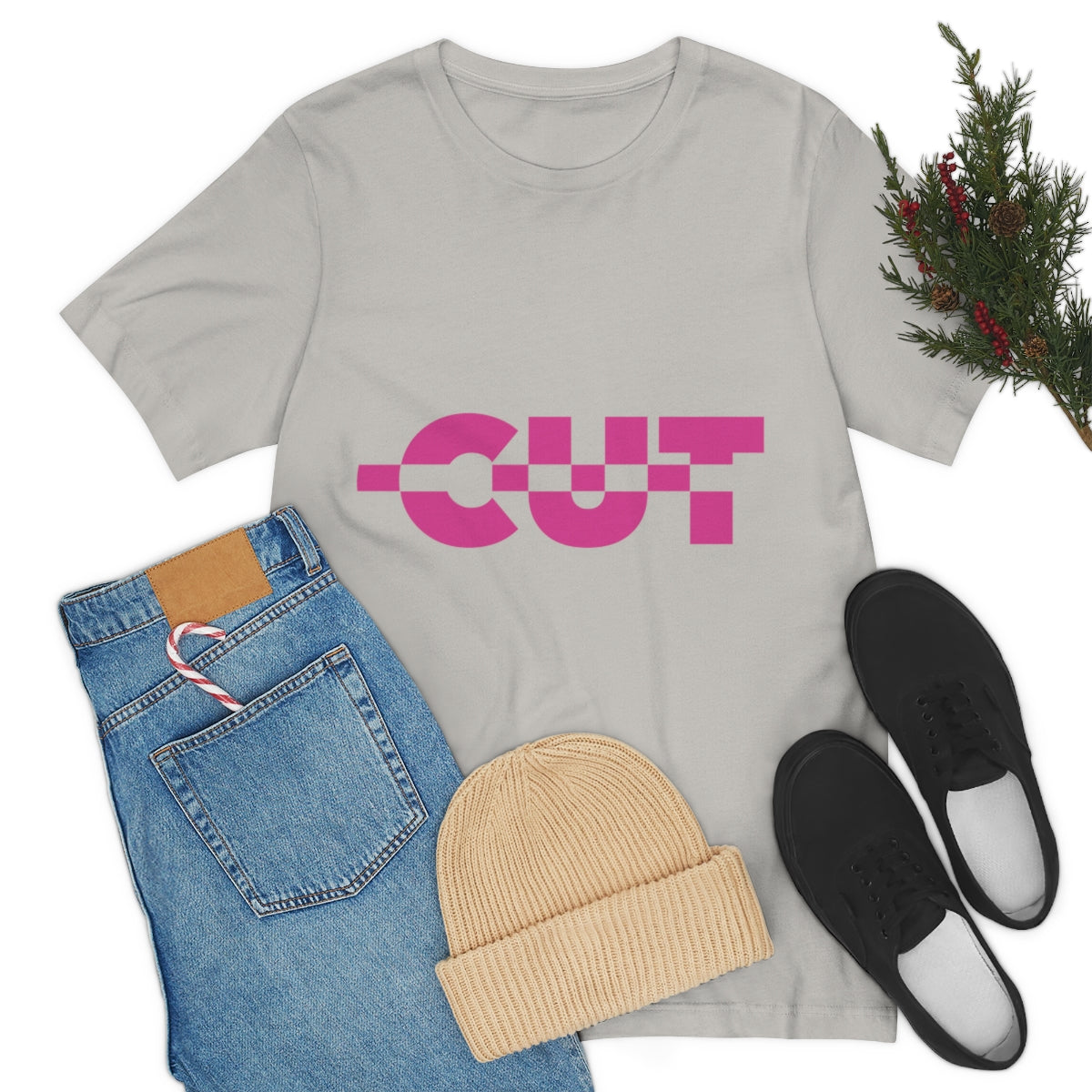 Cut it Out Typography Classic TV Series Quotes Unisex Jersey Short Sleeve T-Shirt Ichaku [Perfect Gifts Selection]