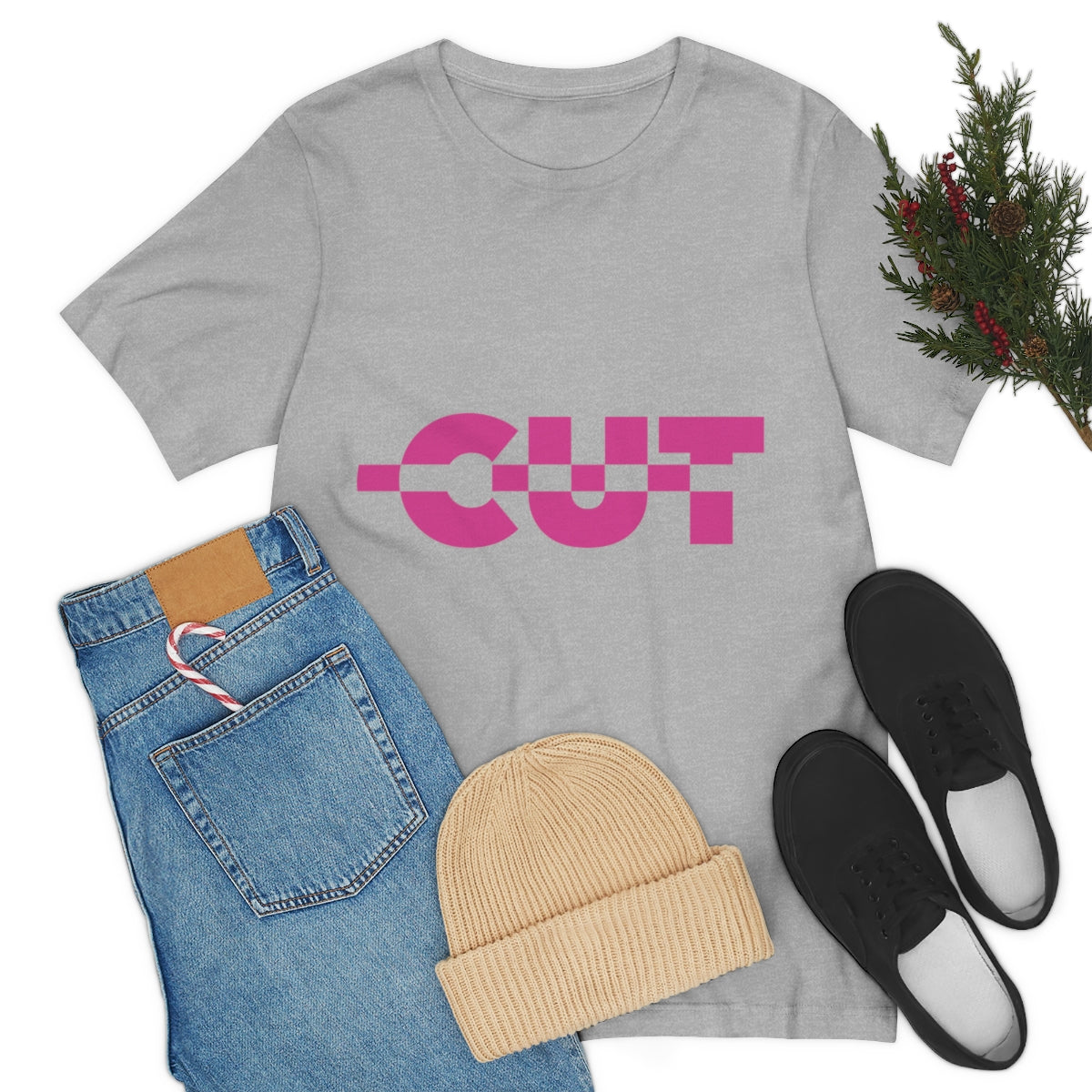 Cut it Out Typography Classic TV Series Quotes Unisex Jersey Short Sleeve T-Shirt Ichaku [Perfect Gifts Selection]