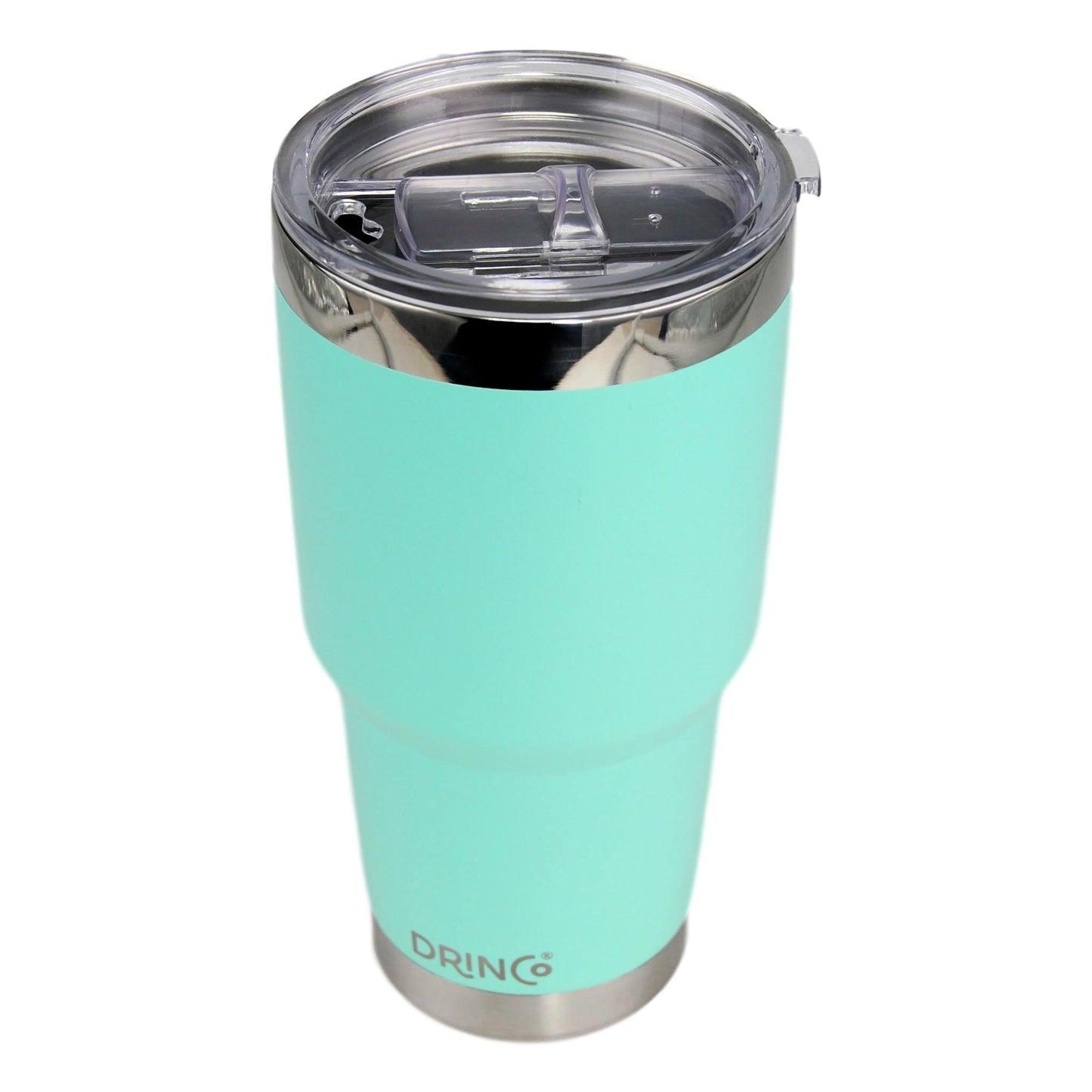 DRINCO® 30oz Insulated Tumbler Spill Proof Lid w/2 Straws (Teal) Ichaku [Perfect Gifts Selection]