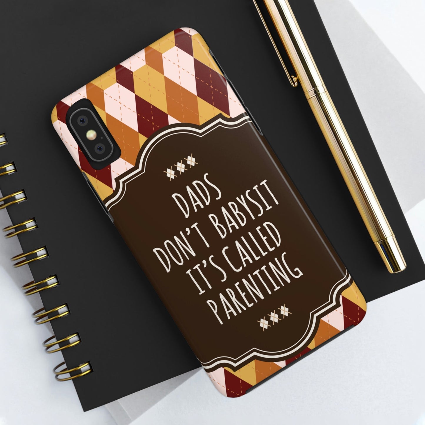 Dads Don`t Babysit It`s Called Parenting Proud Father Quotes Tough Phone Cases Case-Mate Ichaku [Perfect Gifts Selection]