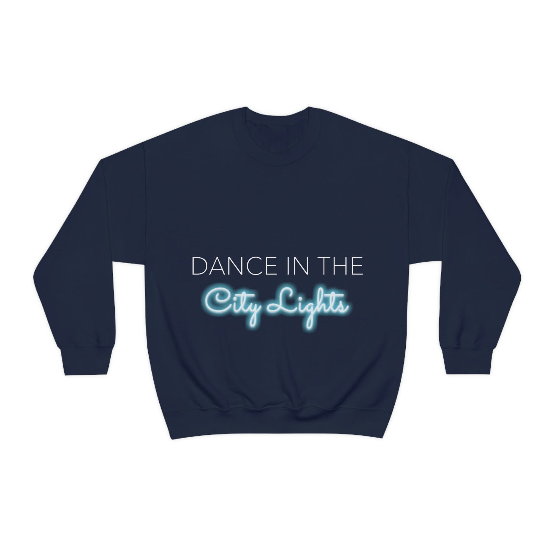 Dance in the City Lights Retro Music Classic Unisex Heavy Blend™ Crewneck Sweatshirt Ichaku [Perfect Gifts Selection]