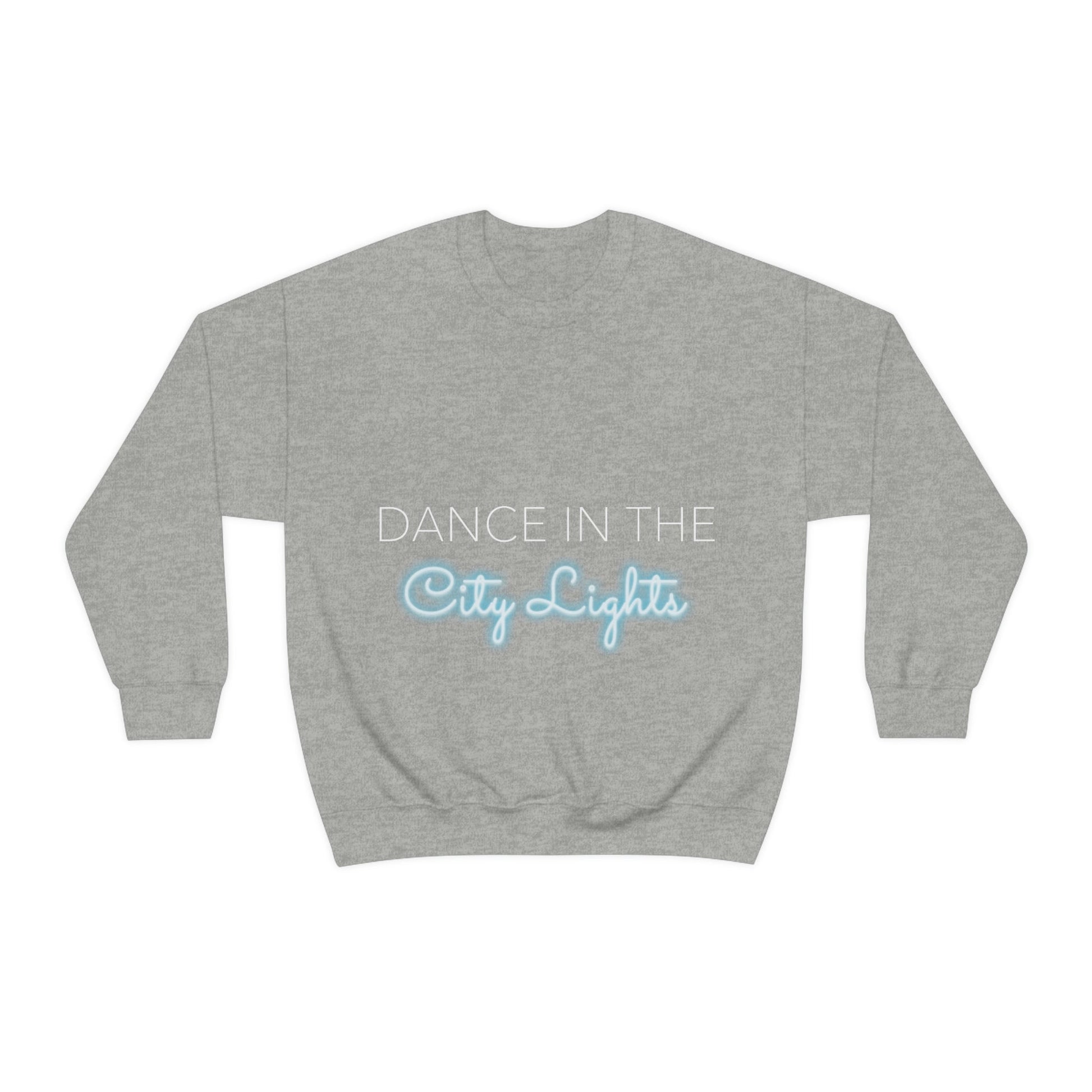 Dance in the City Lights Retro Music Classic Unisex Heavy Blend™ Crewneck Sweatshirt Ichaku [Perfect Gifts Selection]