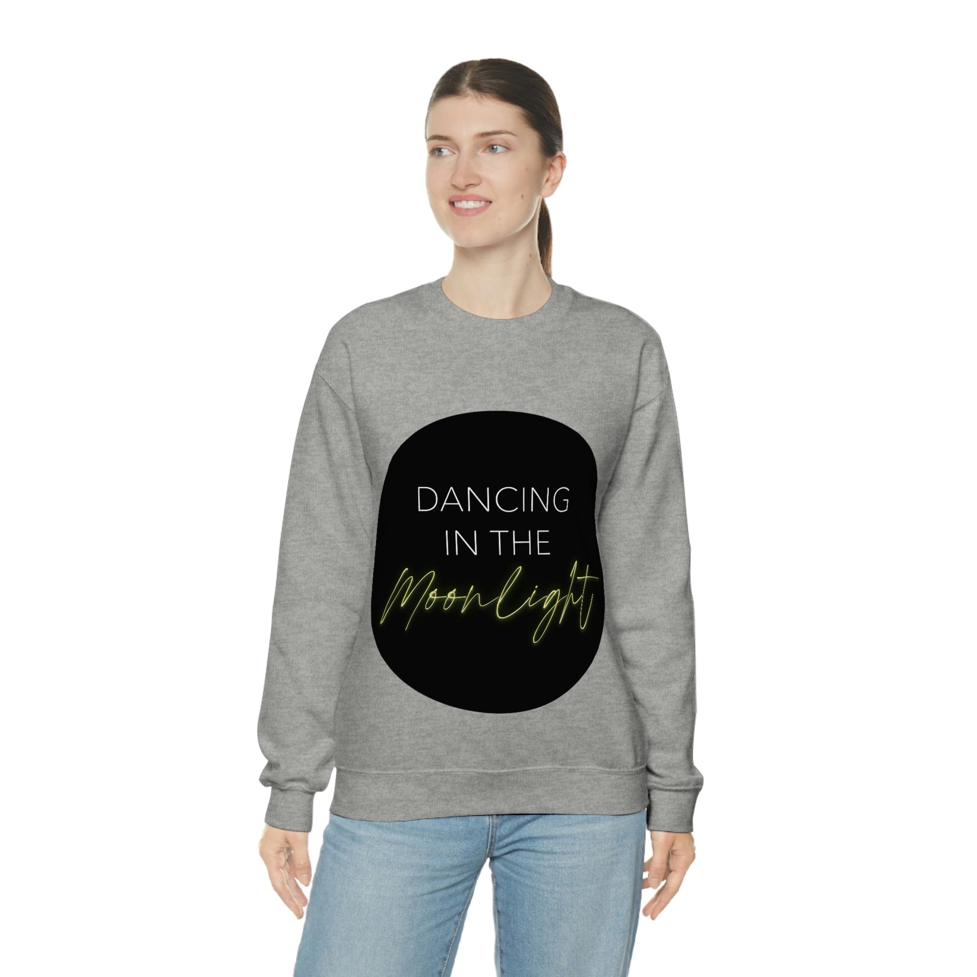 Dancing In The Moonlight Retro Unisex Heavy Blend™ Crewneck Sweatshirt Ichaku [Perfect Gifts Selection]