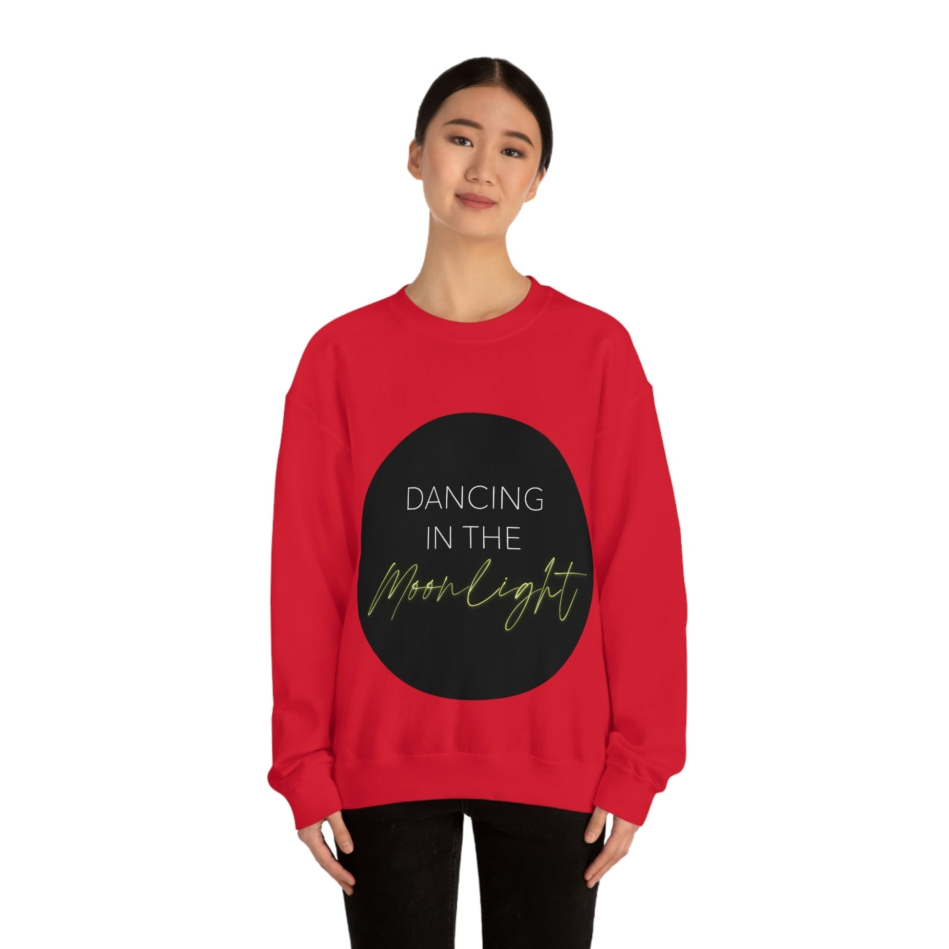 Dancing In The Moonlight Retro Unisex Heavy Blend™ Crewneck Sweatshirt Ichaku [Perfect Gifts Selection]