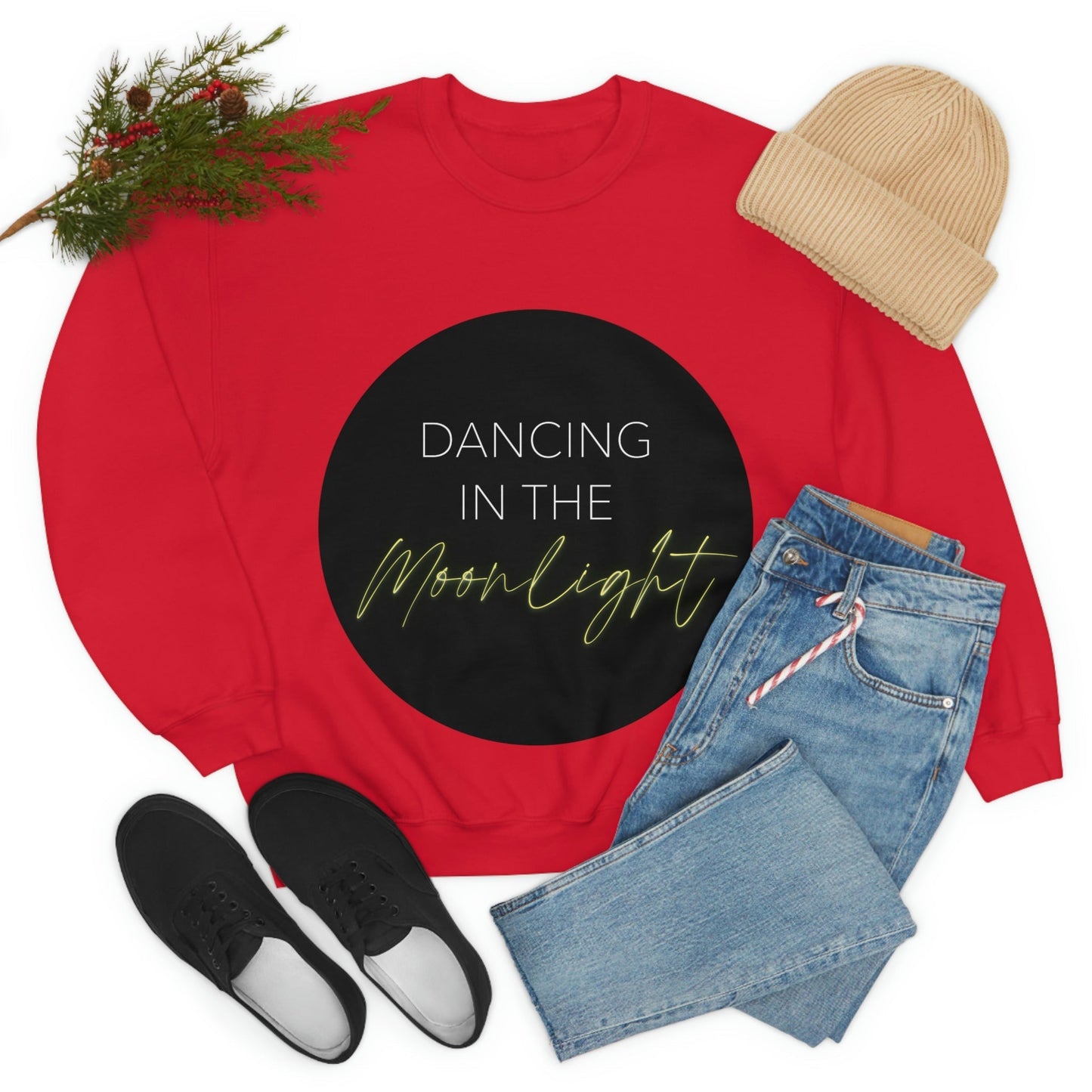 Dancing In The Moonlight Retro Unisex Heavy Blend™ Crewneck Sweatshirt Ichaku [Perfect Gifts Selection]