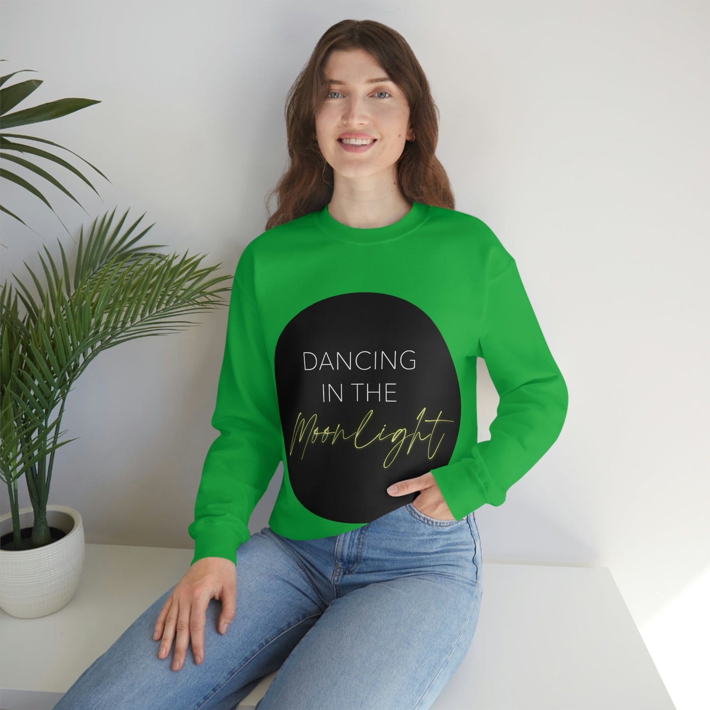 Dancing In The Moonlight Retro Unisex Heavy Blend™ Crewneck Sweatshirt Ichaku [Perfect Gifts Selection]