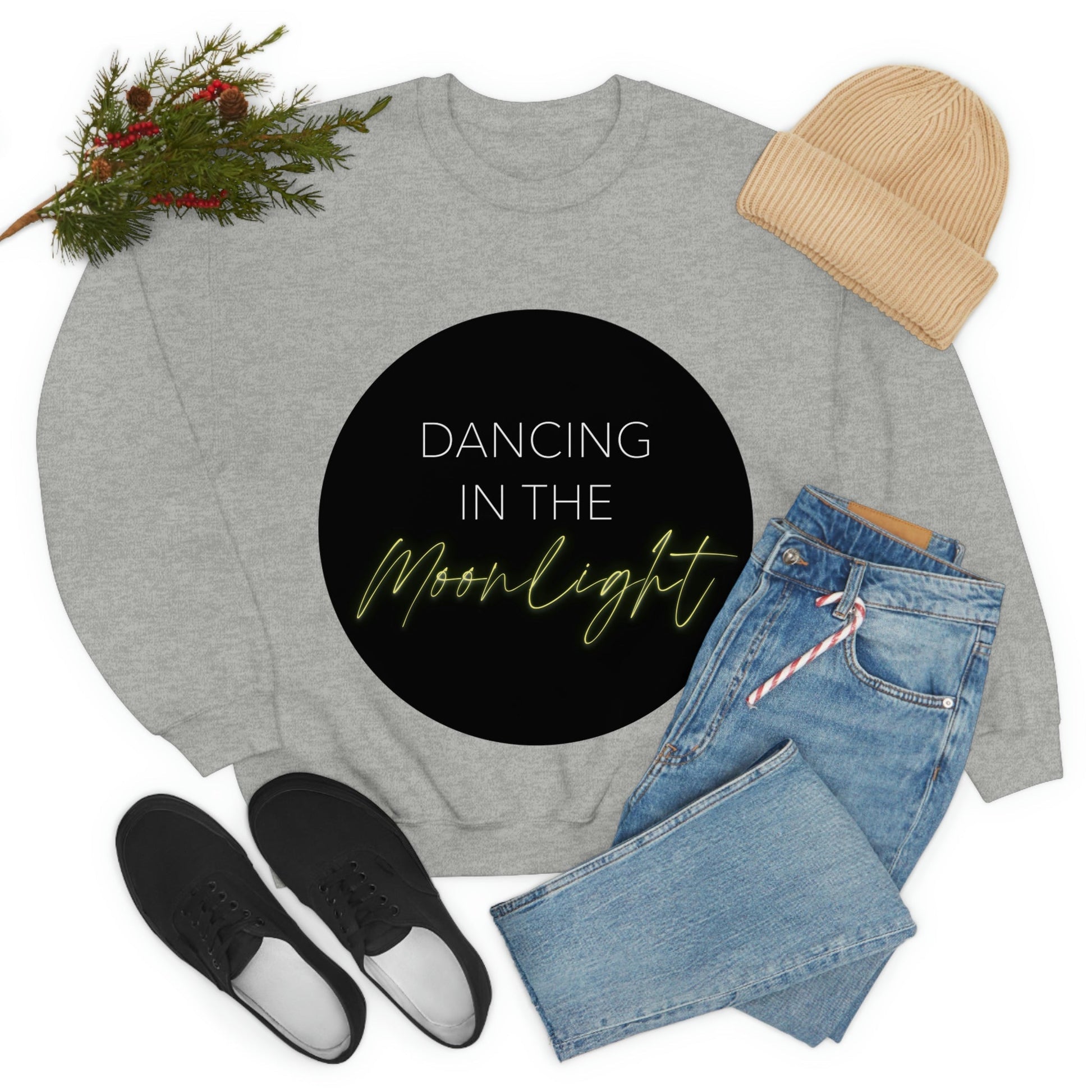 Dancing In The Moonlight Retro Unisex Heavy Blend™ Crewneck Sweatshirt Ichaku [Perfect Gifts Selection]