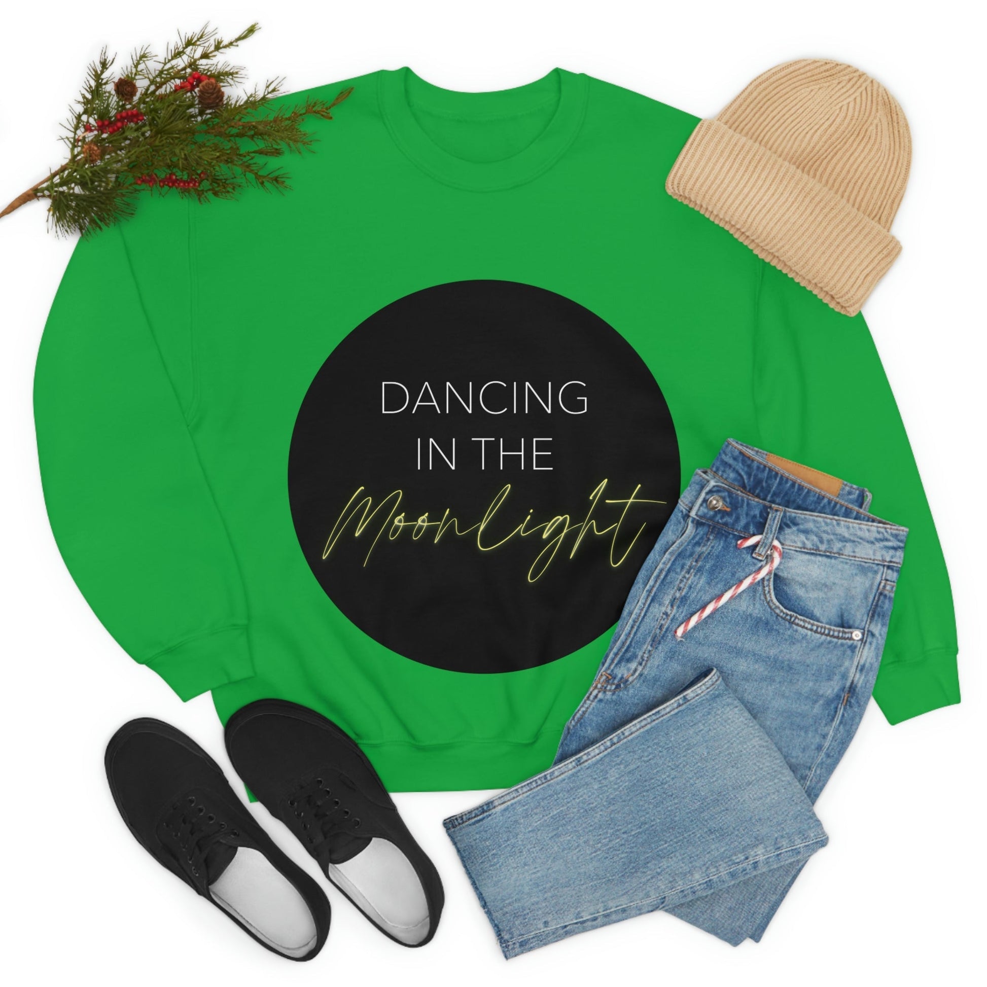 Dancing In The Moonlight Retro Unisex Heavy Blend™ Crewneck Sweatshirt Ichaku [Perfect Gifts Selection]