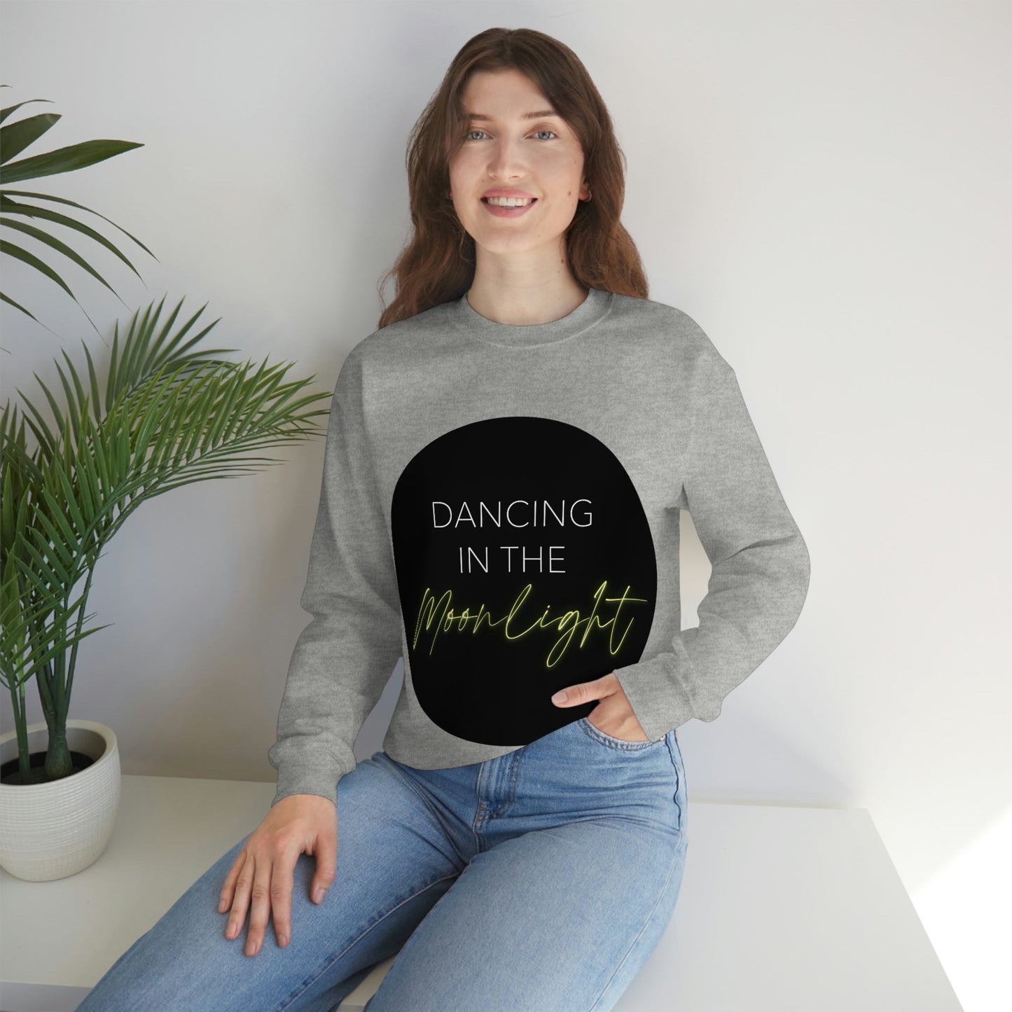 Dancing In The Moonlight Retro Unisex Heavy Blend™ Crewneck Sweatshirt Ichaku [Perfect Gifts Selection]