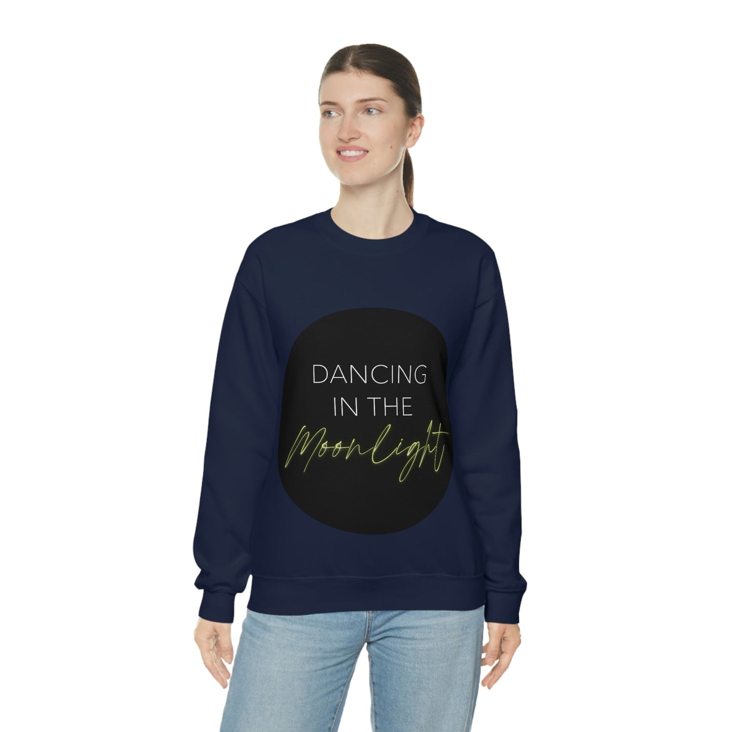 Dancing In The Moonlight Retro Unisex Heavy Blend™ Crewneck Sweatshirt Ichaku [Perfect Gifts Selection]