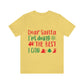 Dear Santa I'm Doing The Best I Can Christmas Wishes Unisex Jersey Short Sleeve T-Shirt Ichaku [Perfect Gifts Selection]