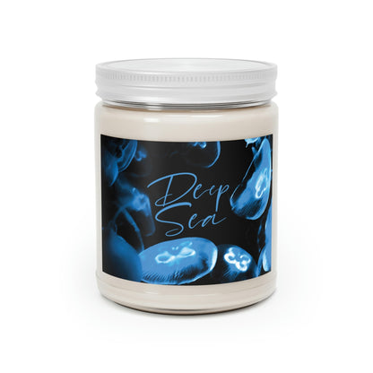 Deep Sea Jellyfish Silhouette Eco Friendly Life Scented Candle Up to 60h Soy Wa, 9oz Ichaku [Perfect Gifts Selection]