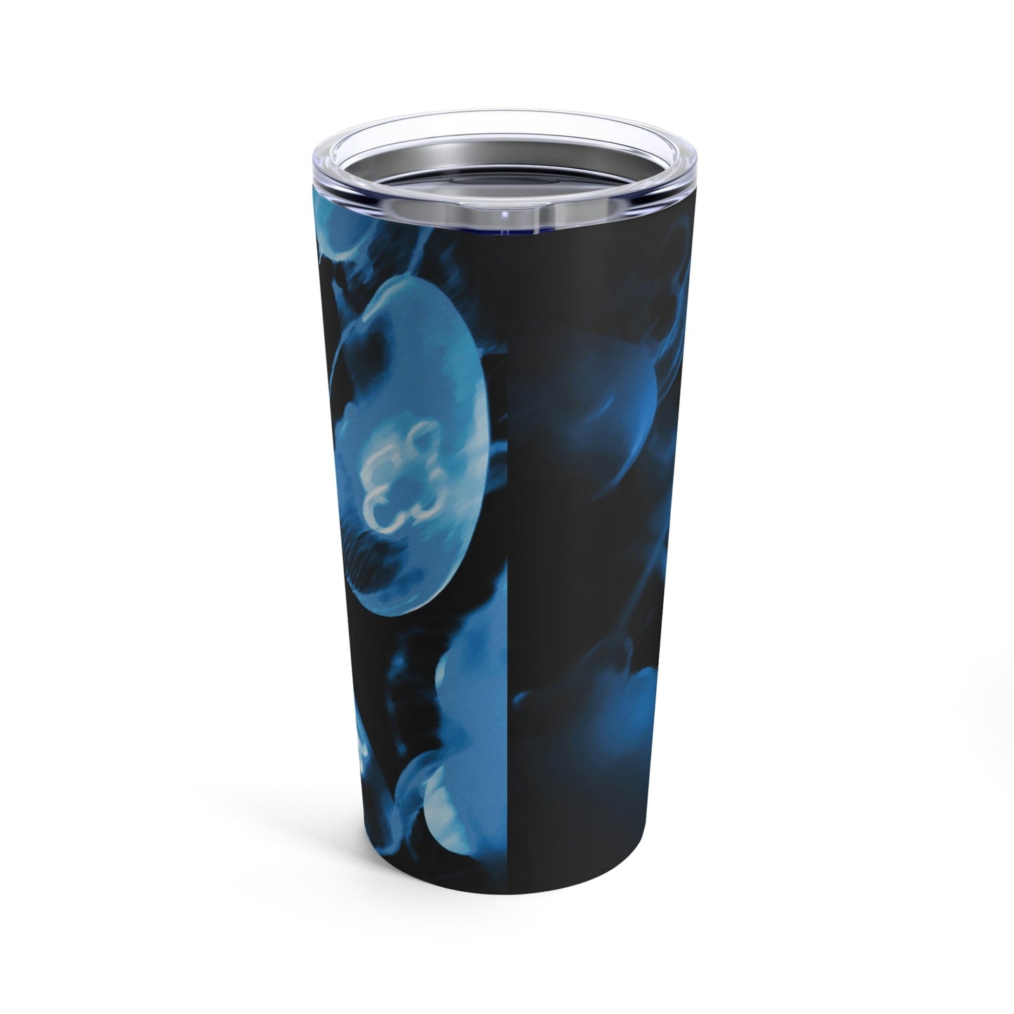 Deep Sea Jellyfish Silhouette Eco Friendly Life Sign Stainless Steel Hot or Cold Vacuum Tumbler 20oz Ichaku [Perfect Gifts Selection]