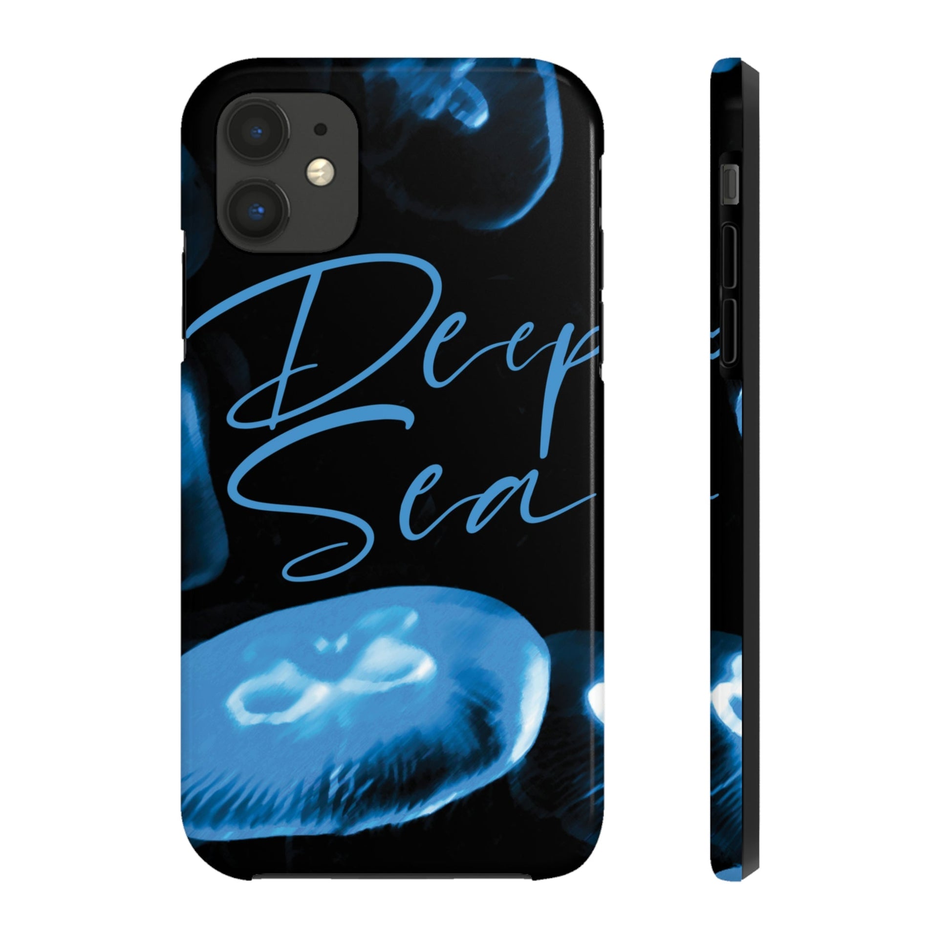 Deep Sea Jellyfish Silhouette Eco Friendly Life Sign Tough Phone Cases Case-Mate Ichaku [Perfect Gifts Selection]