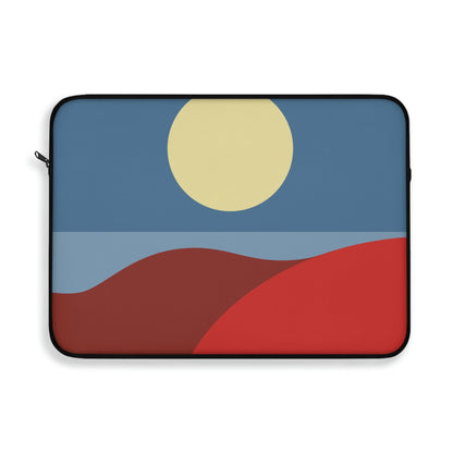 Desert Sunset Abstract Minimal Art Minimalistic Laptop Sleeve Ichaku [Perfect Gifts Selection]
