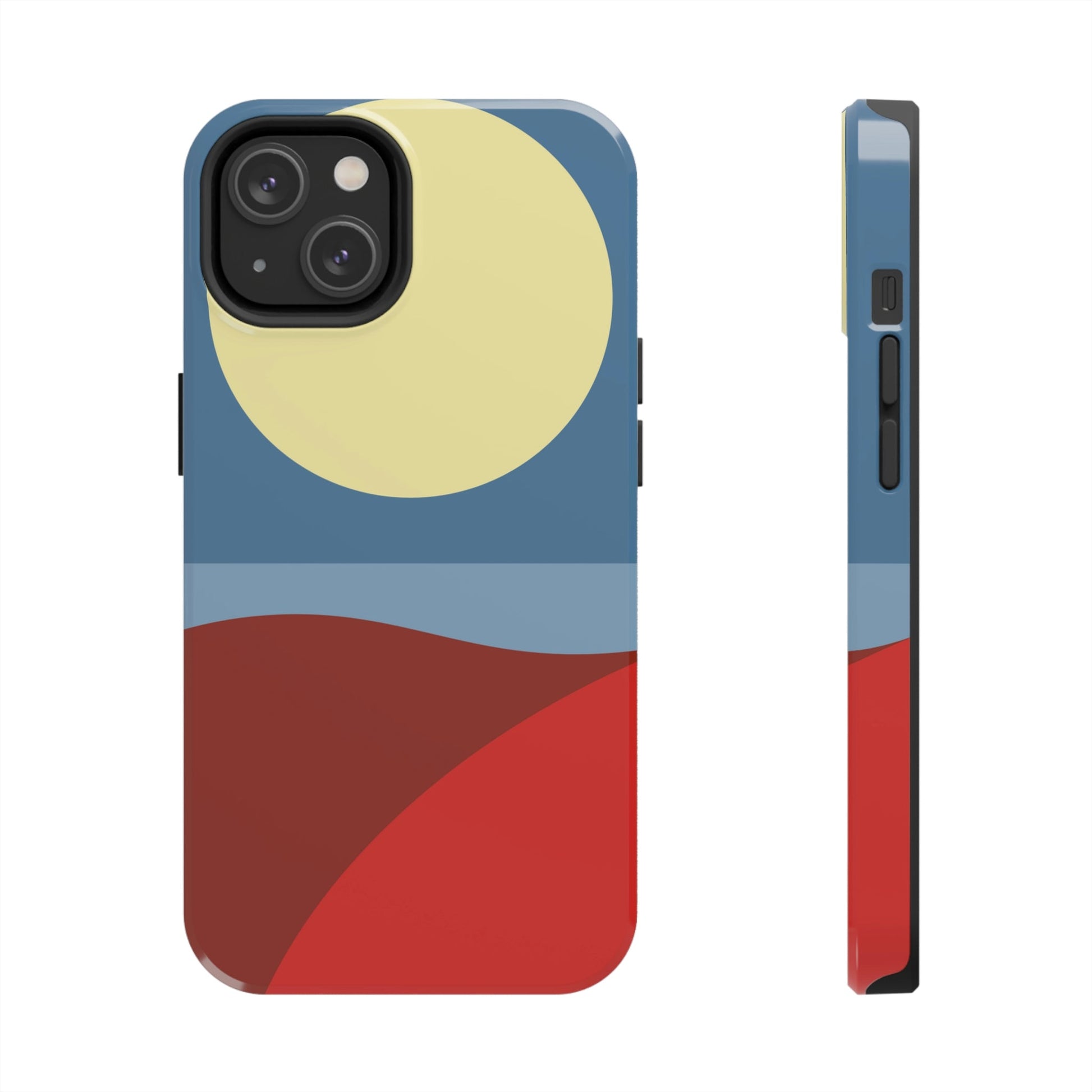 Desert Sunset Abstract Minimal Art Minimalistic Tough Phone Cases Case-Mate Ichaku [Perfect Gifts Selection]
