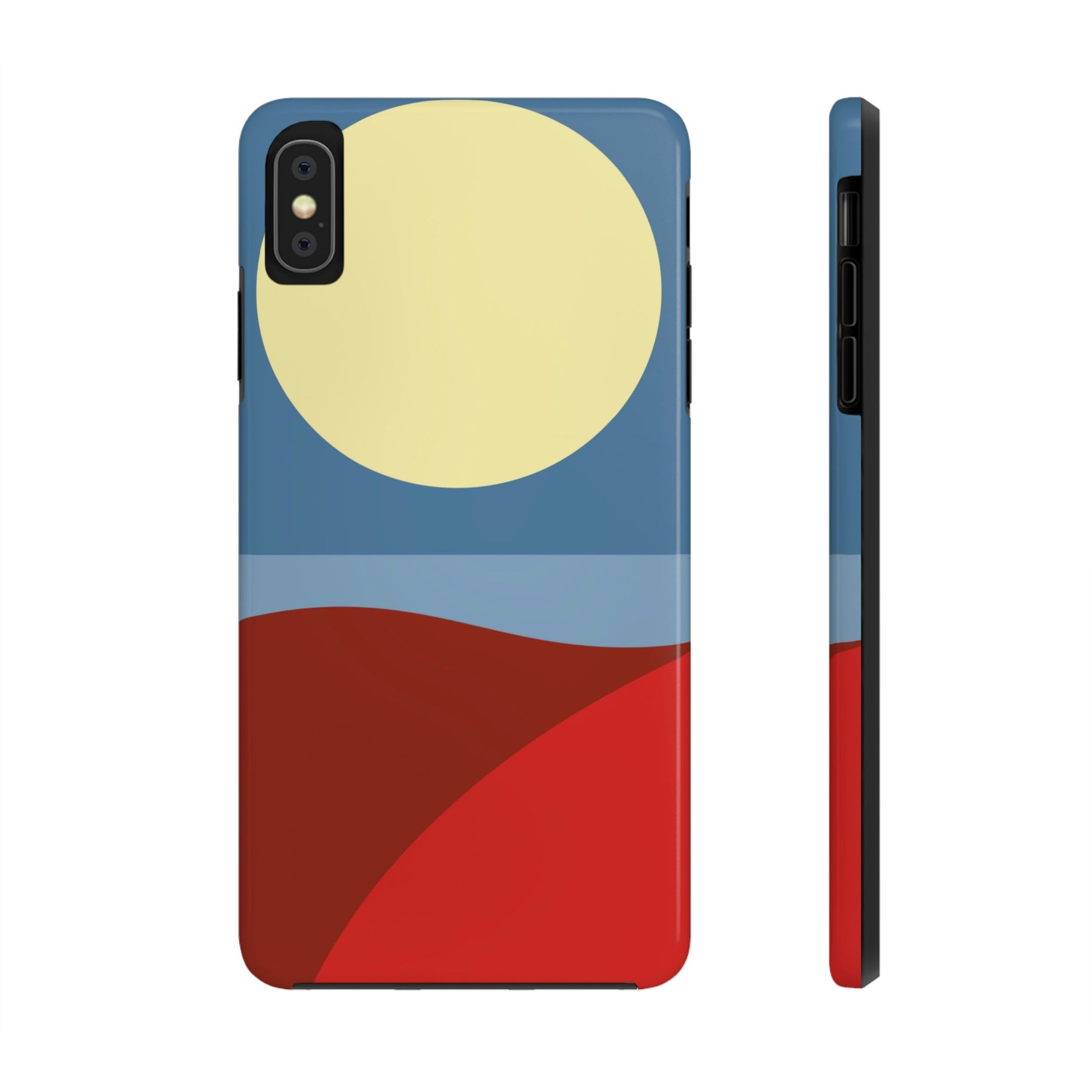 Desert Sunset Abstract Minimal Art Minimalistic Tough Phone Cases Case-Mate Ichaku [Perfect Gifts Selection]