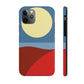 Desert Sunset Abstract Minimal Art Minimalistic Tough Phone Cases Case-Mate Ichaku [Perfect Gifts Selection]