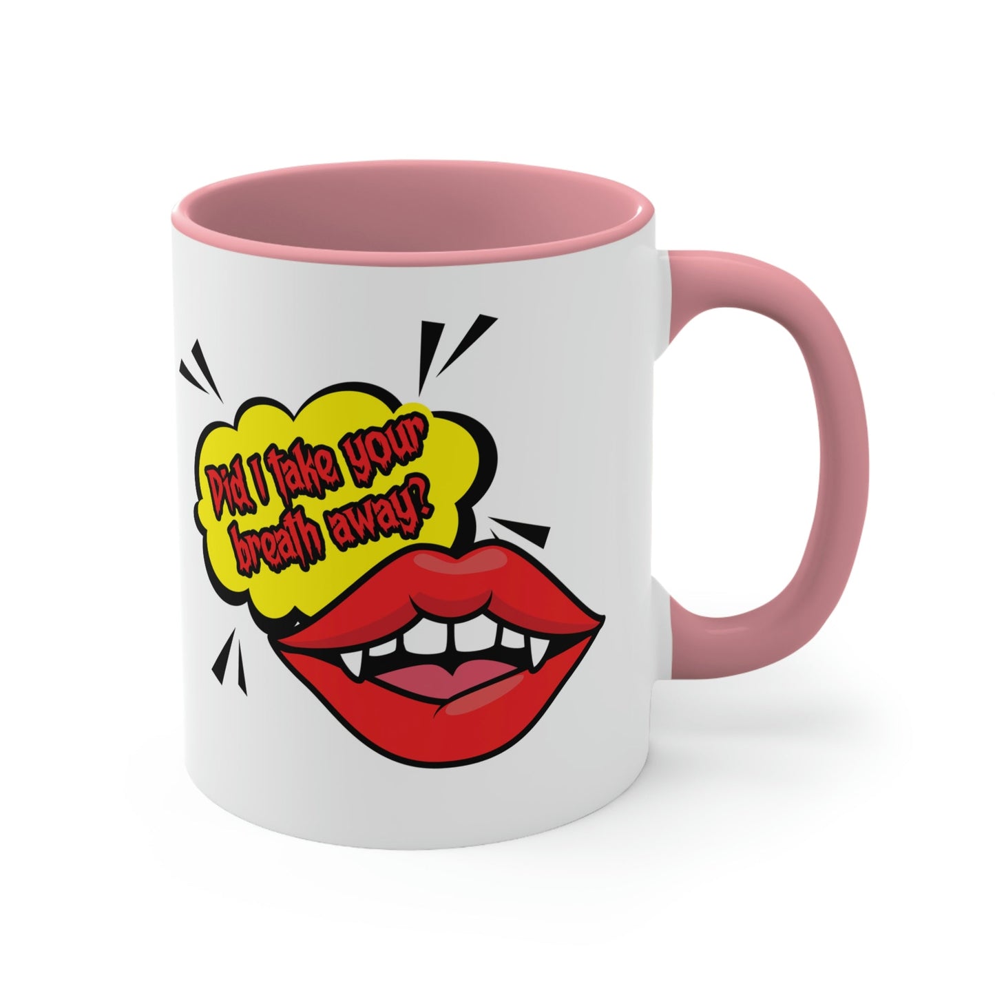 Did I Take Your Breath Away? Vampire TV Series Classic Accent Coffee Mug 11oz Ichaku [Perfect Gifts Selection]