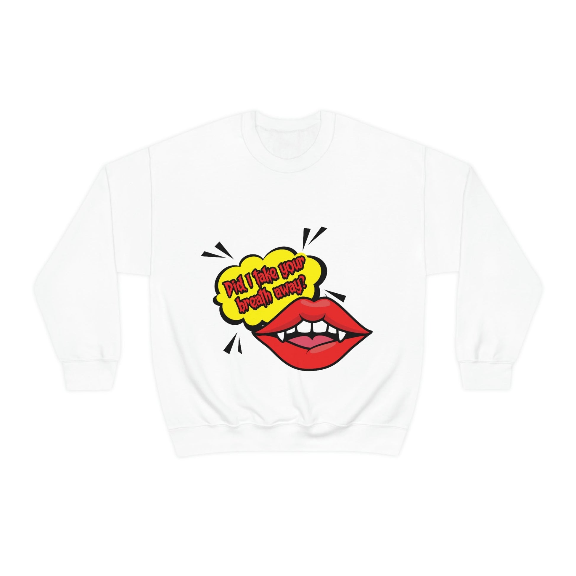 Did I Take Your Breath Away? Vampire TV Series Unisex Heavy Blend™ Crewneck Sweatshirt Ichaku [Perfect Gifts Selection]