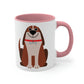 Dog Lovers Anime Cartoon Accent Coffee Mug 11oz Ichaku [Perfect Gifts Selection]