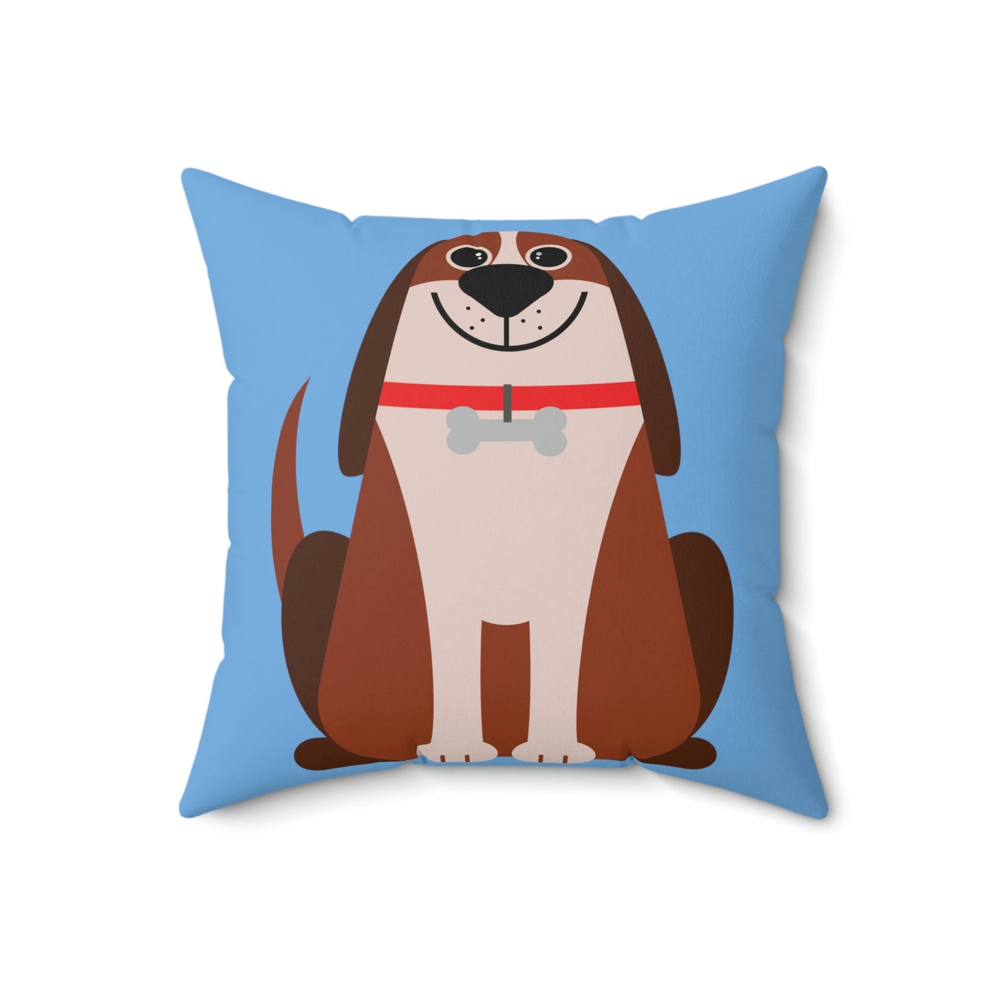 Dog Lovers Anime Cartoon Spun Polyester Square Pillow Ichaku [Perfect Gifts Selection]