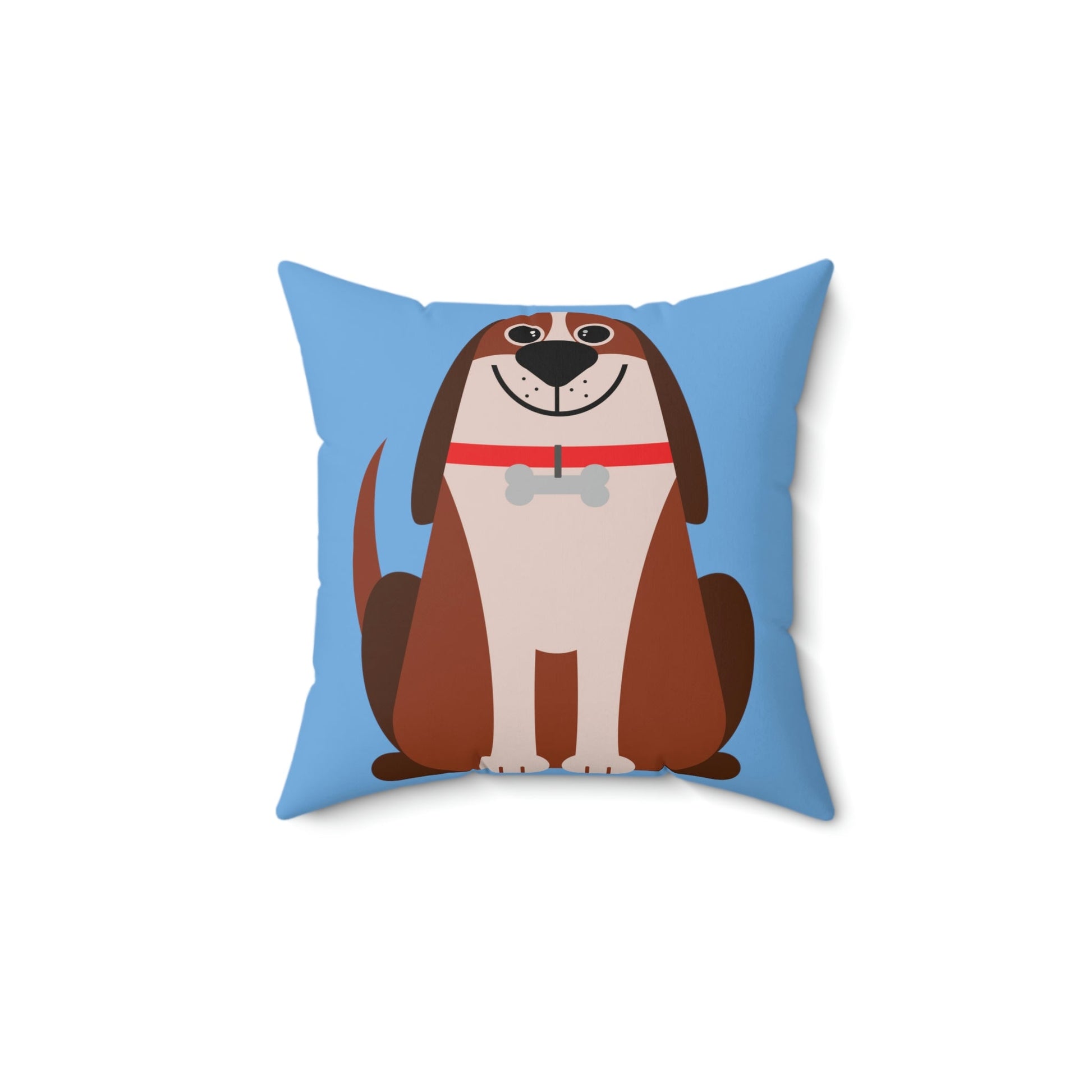 Dog Lovers Anime Cartoon Spun Polyester Square Pillow Ichaku [Perfect Gifts Selection]
