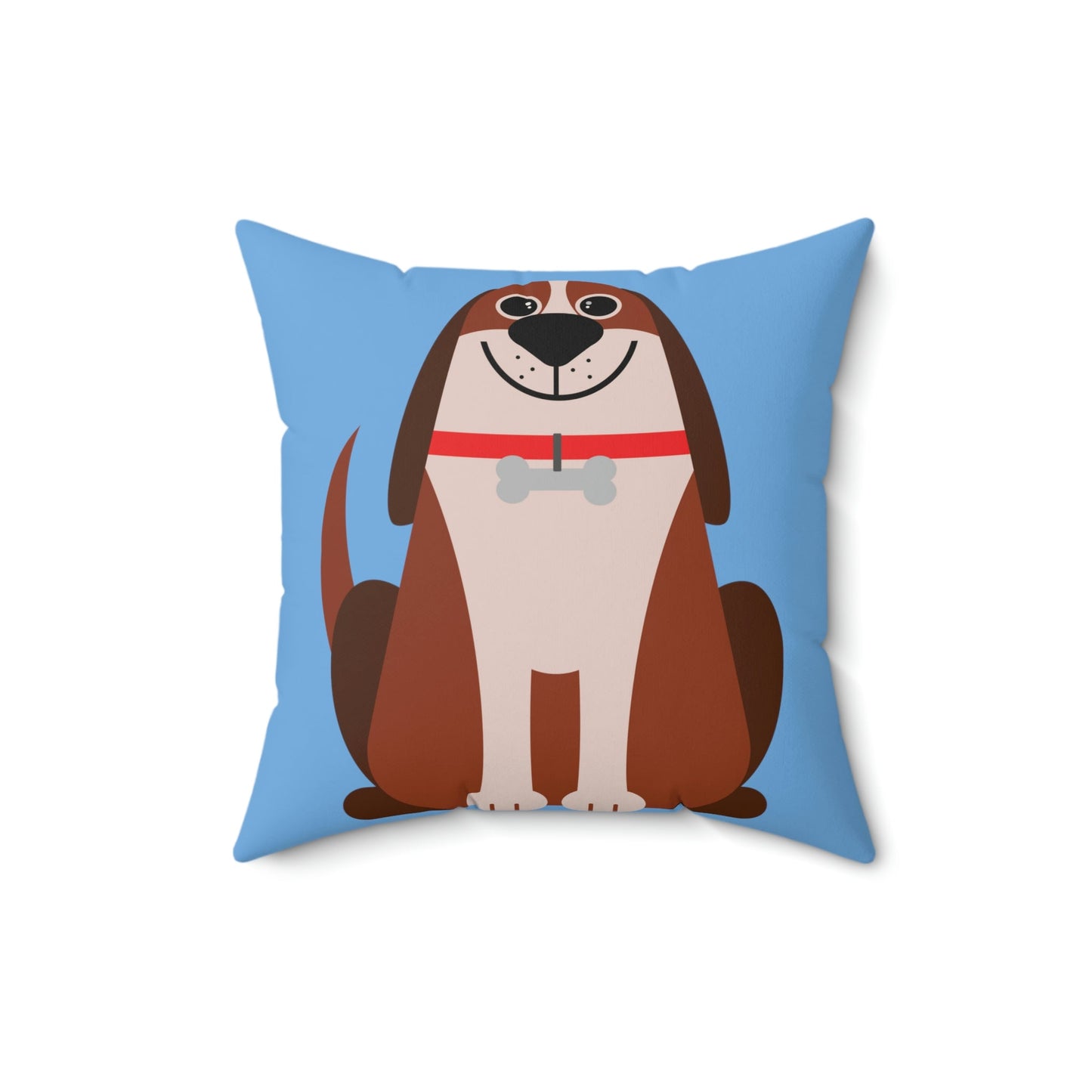 Dog Lovers Anime Cartoon Spun Polyester Square Pillow Ichaku [Perfect Gifts Selection]