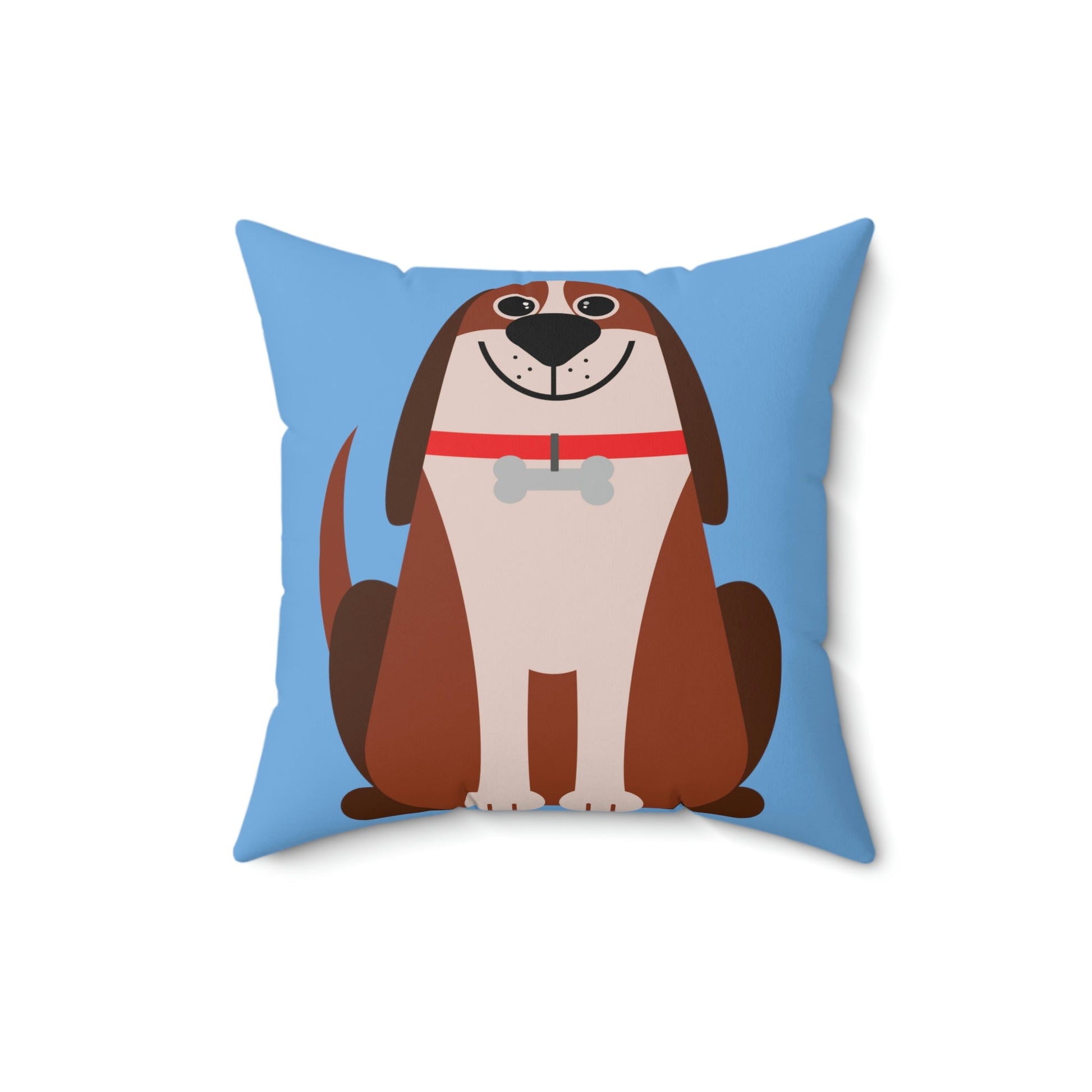 Dog Lovers Anime Cartoon Spun Polyester Square Pillow Ichaku [Perfect Gifts Selection]