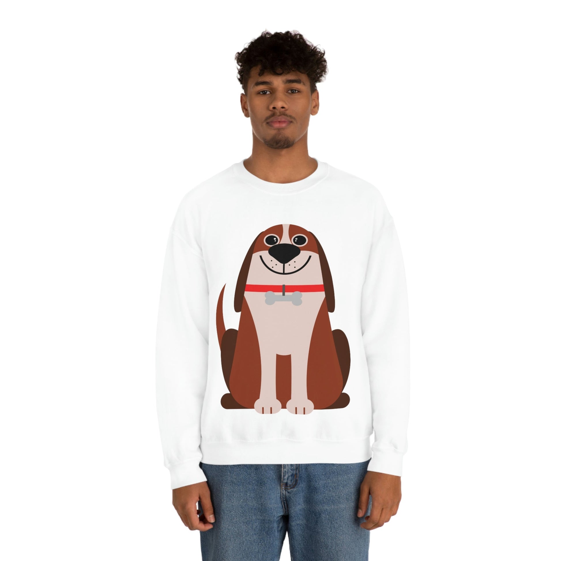 Dog Lovers Anime Cartoon Unisex Heavy Blend™ Crewneck Sweatshirt Ichaku [Perfect Gifts Selection]