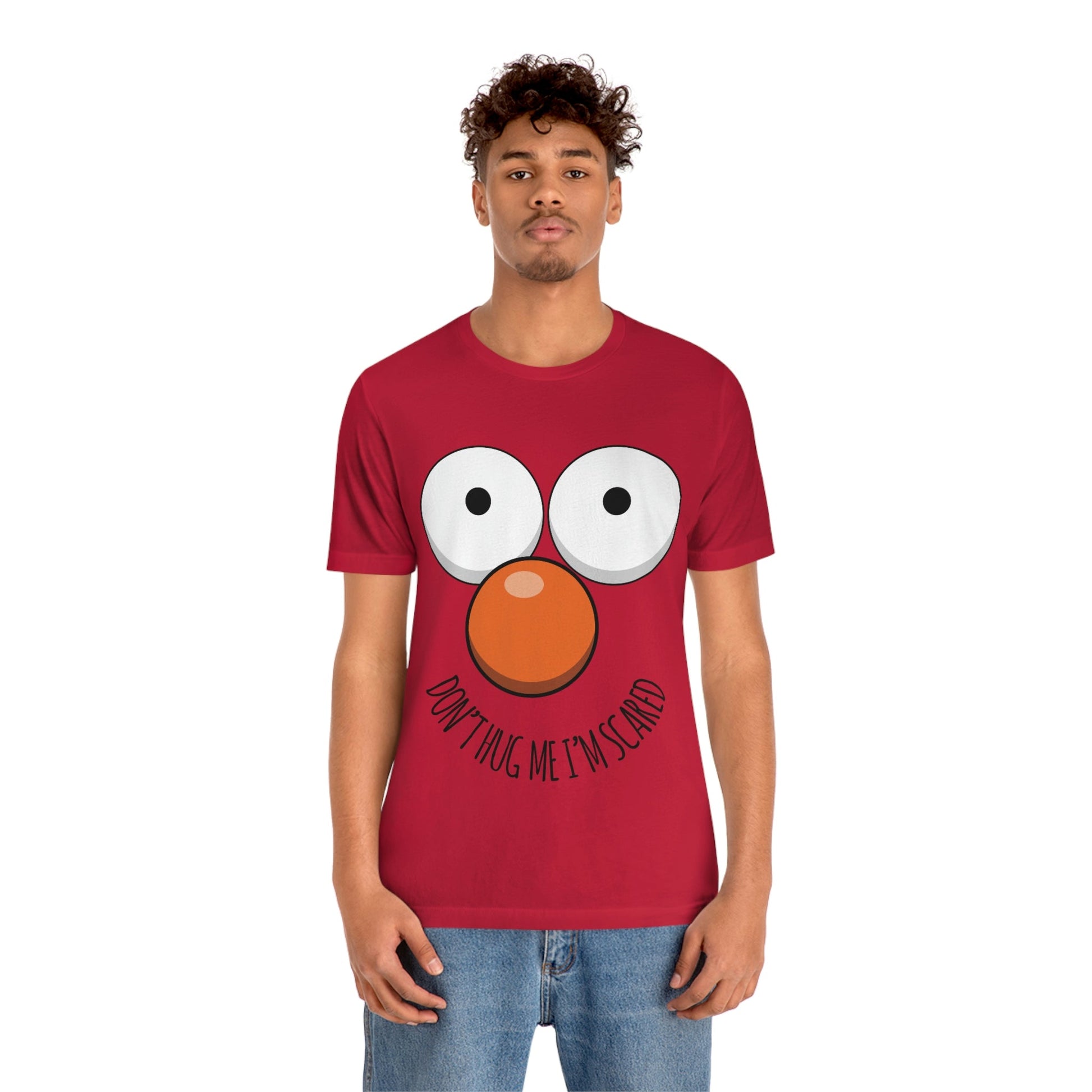 Don`t Hug Me I`M Scared  Unisex Jersey Short Sleeve T-Shirt Ichaku [Perfect Gifts Selection]