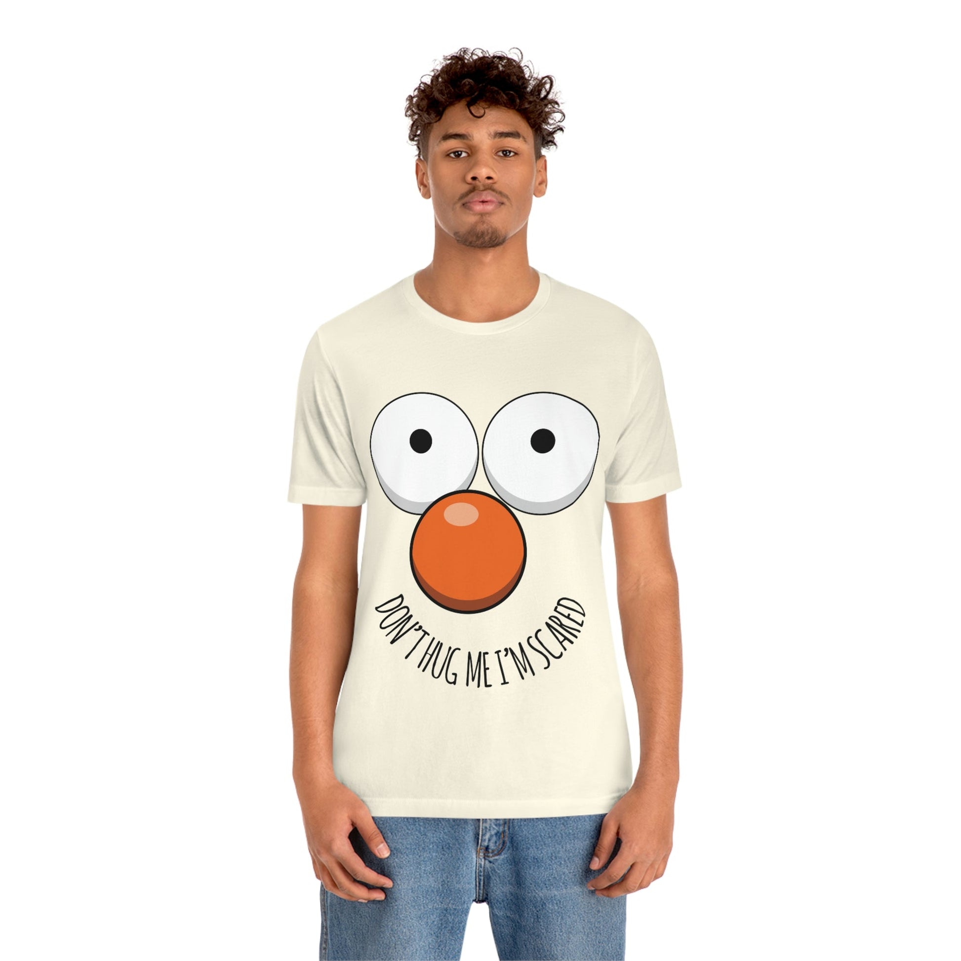 Don`t Hug Me I`M Scared  Unisex Jersey Short Sleeve T-Shirt Ichaku [Perfect Gifts Selection]