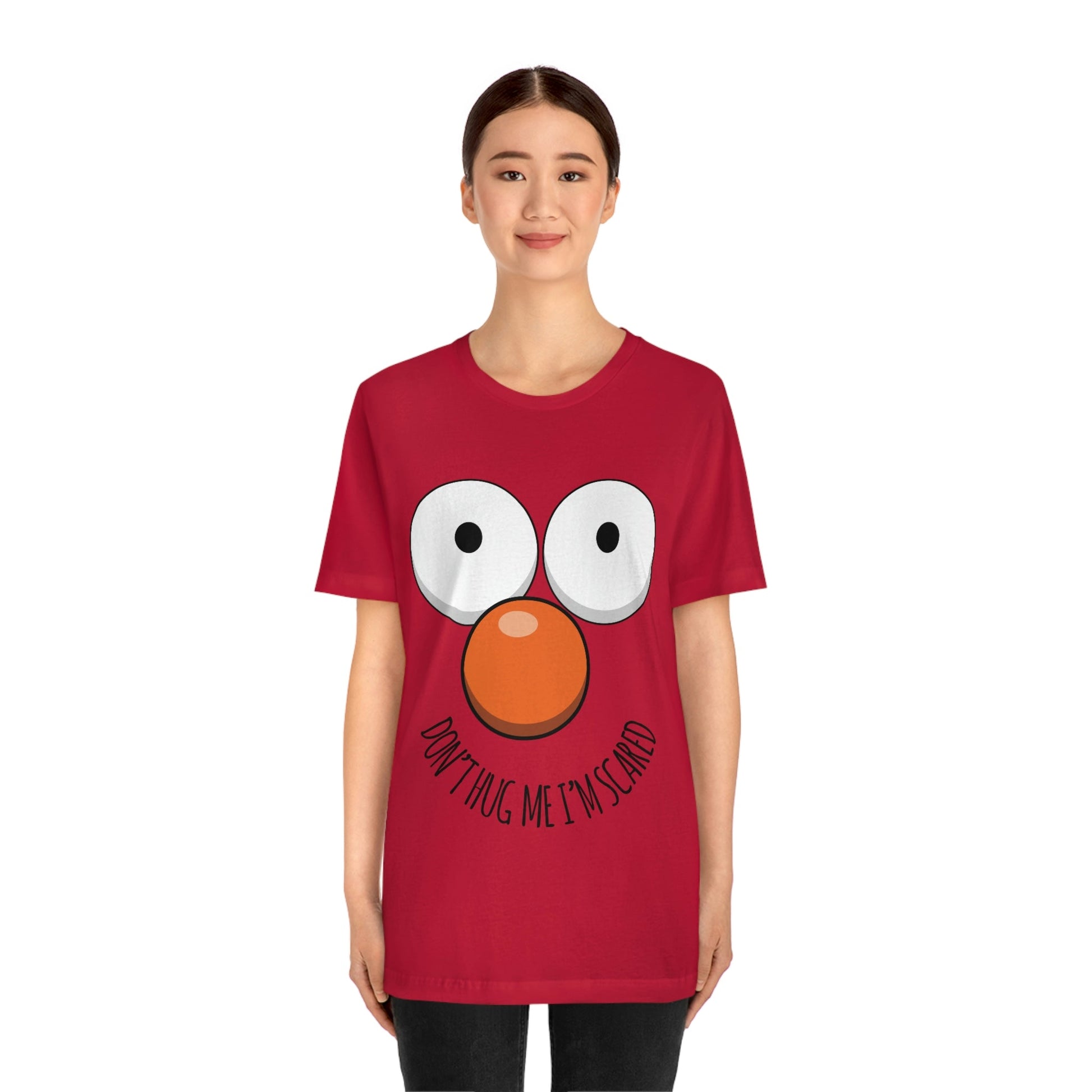 Don`t Hug Me I`M Scared  Unisex Jersey Short Sleeve T-Shirt Ichaku [Perfect Gifts Selection]