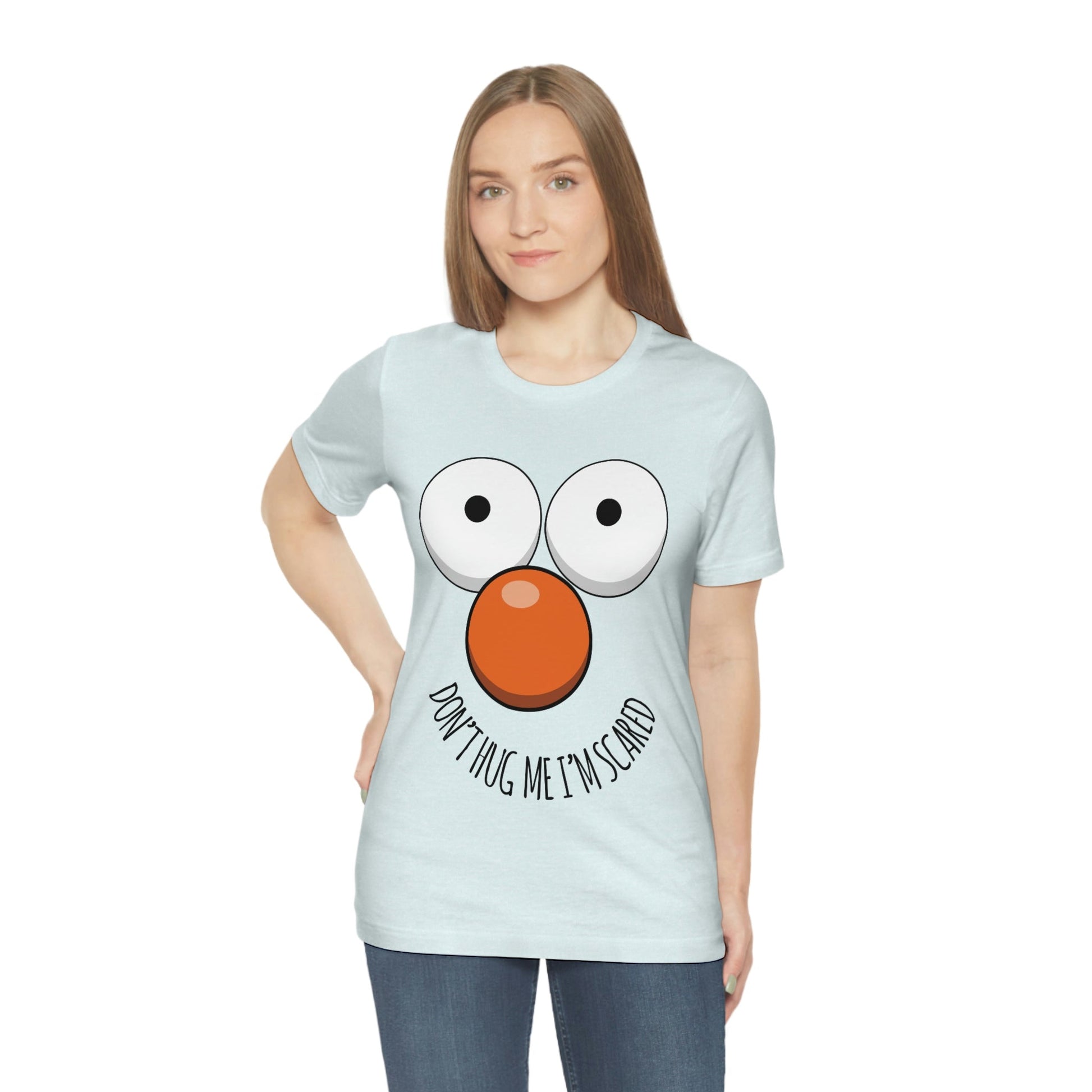 Don`t Hug Me I`M Scared  Unisex Jersey Short Sleeve T-Shirt Ichaku [Perfect Gifts Selection]