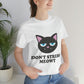 Don't Stress Meowt Funny Cat Meme Quotes Unisex Jersey Short Sleeve T-Shirt Ichaku [Perfect Gifts Selection]