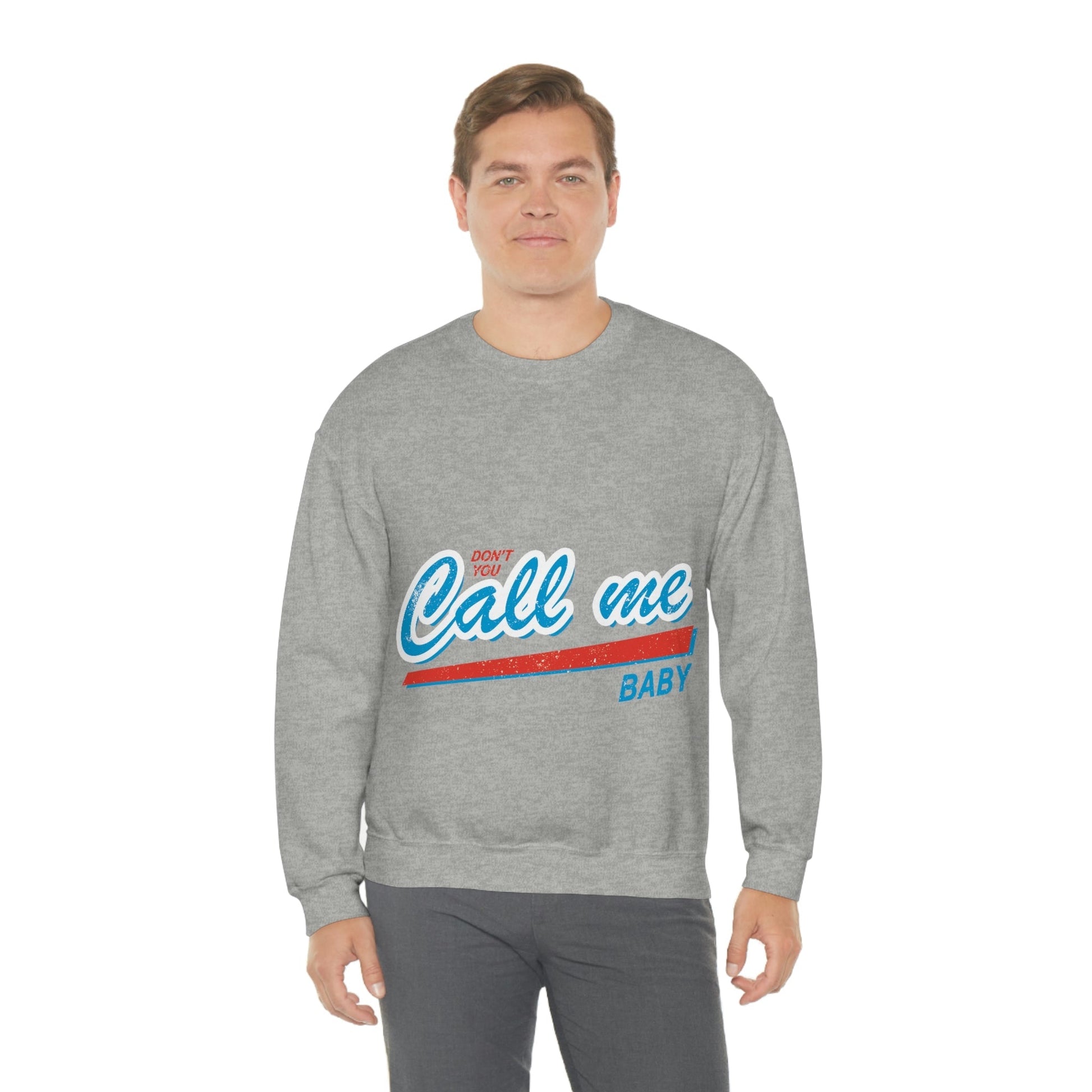 Don`t You Call me Baby Retro Music Classic Unisex Heavy Blend™ Crewneck Sweatshirt Ichaku [Perfect Gifts Selection]