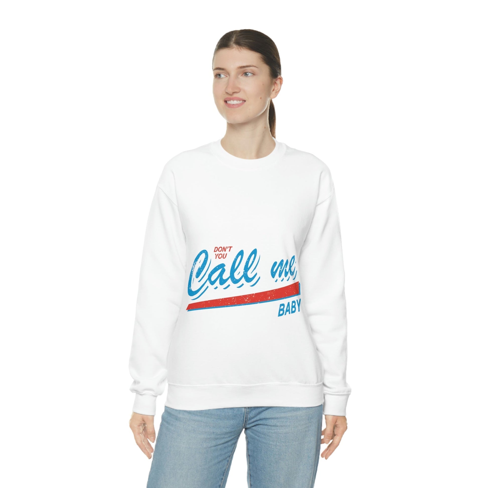 Don`t You Call me Baby Retro Music Classic Unisex Heavy Blend™ Crewneck Sweatshirt Ichaku [Perfect Gifts Selection]