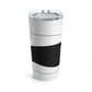 Dzen Cat Lovers Asian Style Cats Monochrome Stainless Steel Hot or Cold Vacuum Tumbler 20oz Ichaku [Perfect Gifts Selection]