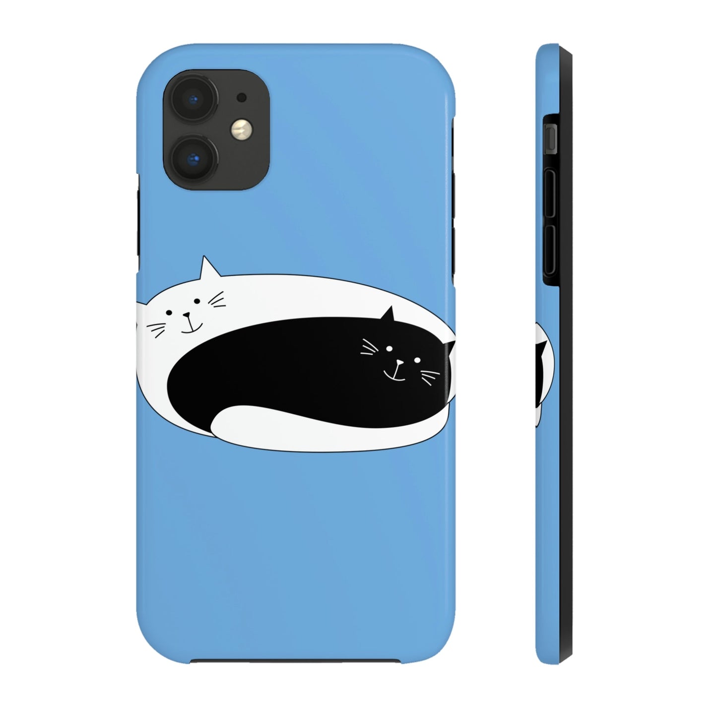 Dzen Cat Lovers Asian Style Cats Monochrome Tough Phone Cases Case-Mate Ichaku [Perfect Gifts Selection]