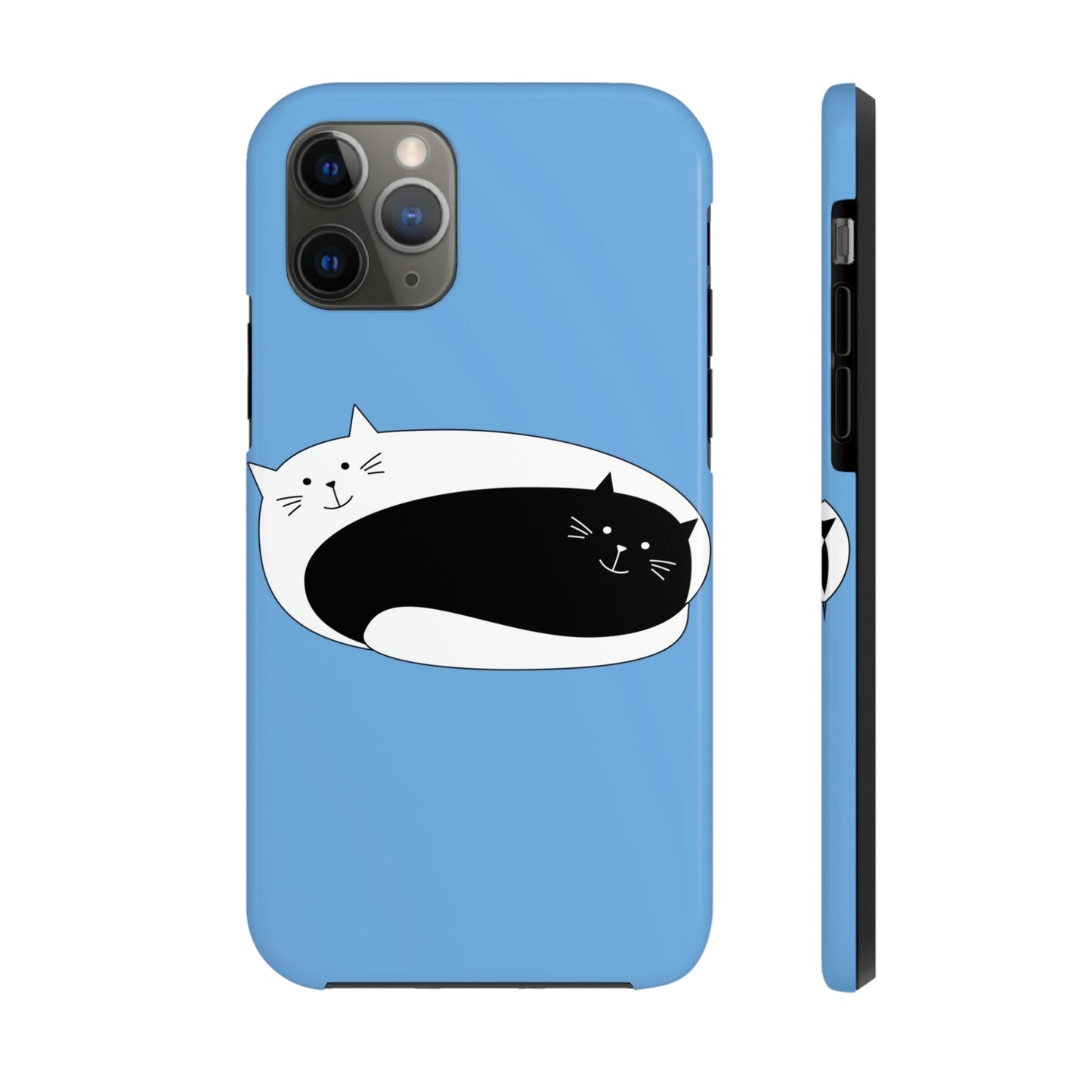 Dzen Cat Lovers Asian Style Cats Monochrome Tough Phone Cases Case-Mate Ichaku [Perfect Gifts Selection]